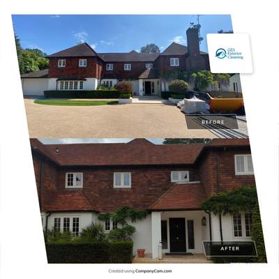 Roof Clean - Biocide Treatment using Honda 15lpm Low Pressure Washing Machine