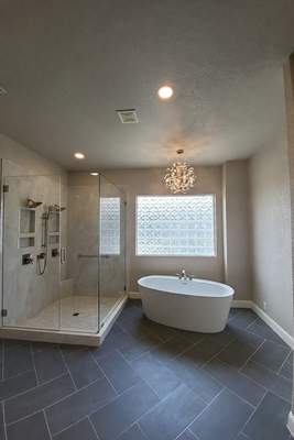 Boerne Bathroom Remodel with Freestanding Tub
