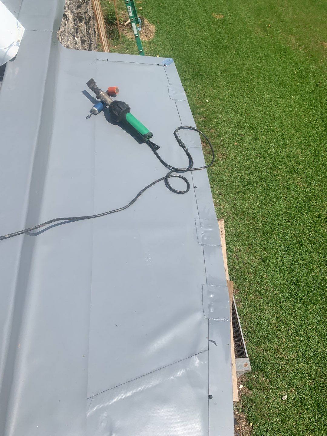 Commercial Roofing Installation using 50 mil PVC by Hostetler Roofing