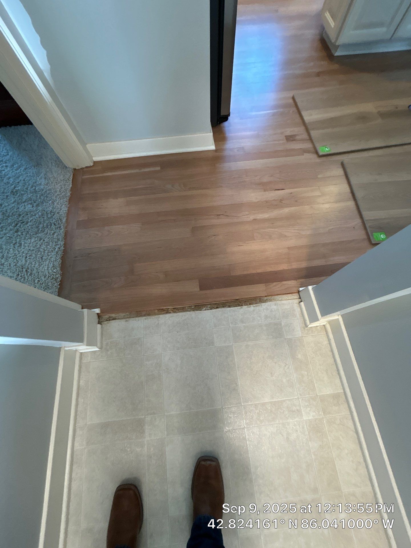 LVP Install to high traffic entry, custom threshold! by RTBaldwin Hardwood Floors