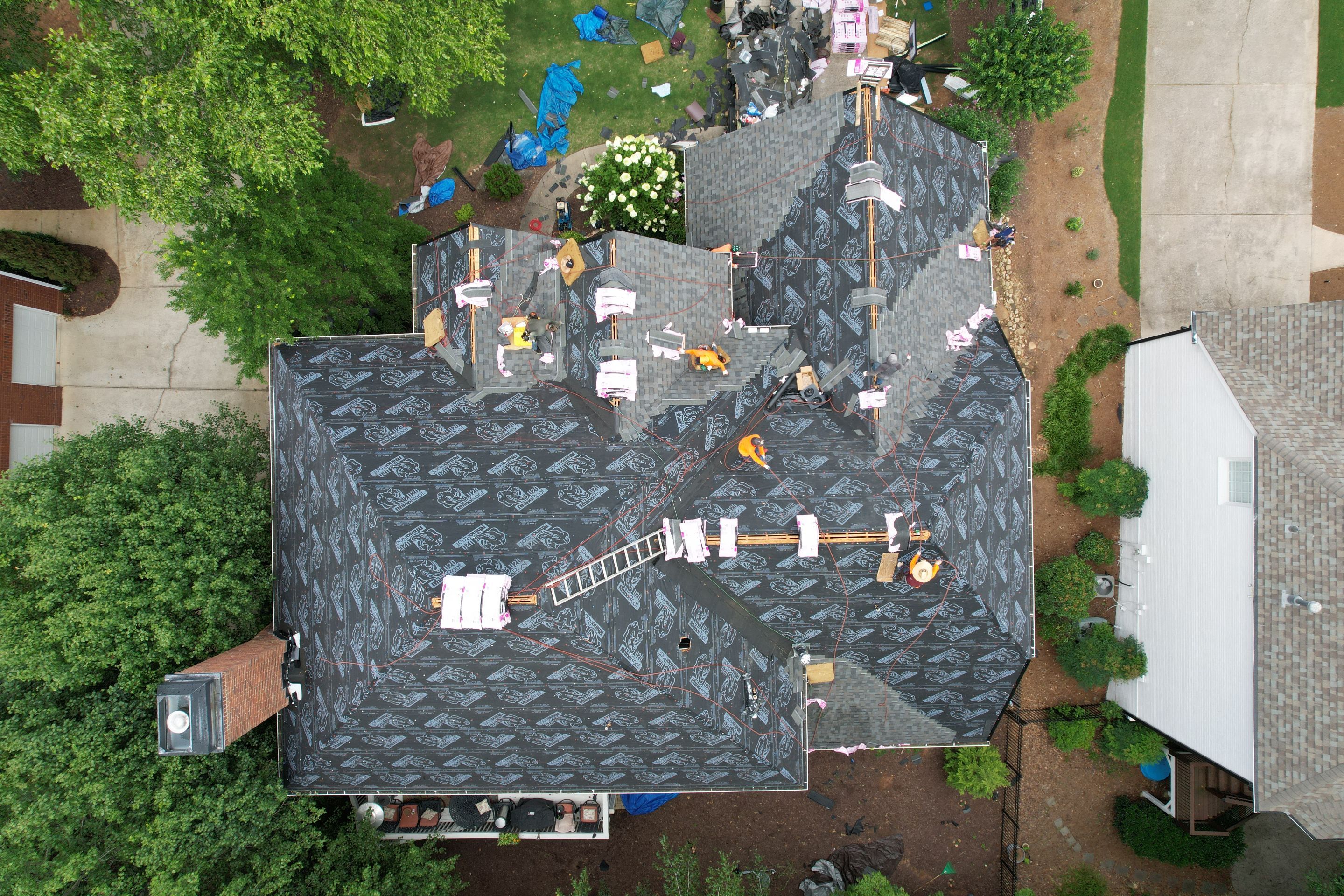 Residential Roofing Installation using Owens Corning by Inspector Roofing and Restoration