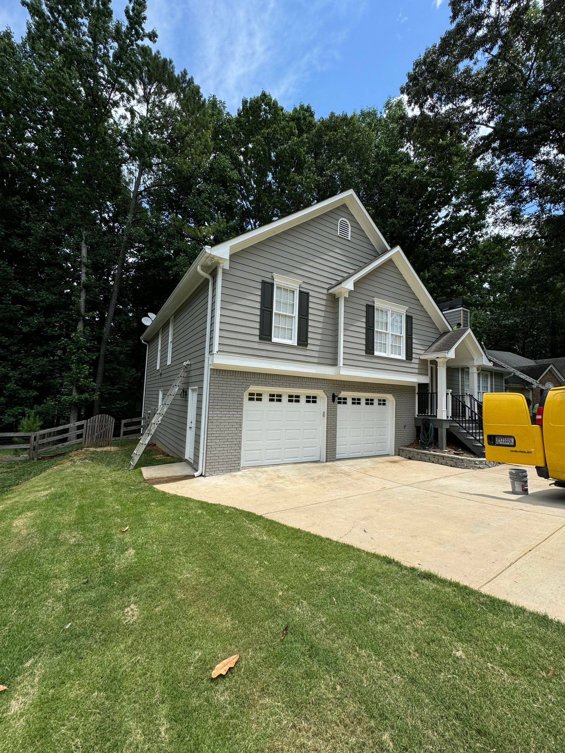 Exterior Painting and Chimney Siding Refresh in Woodstock, Georgia by Swift Home Renovations