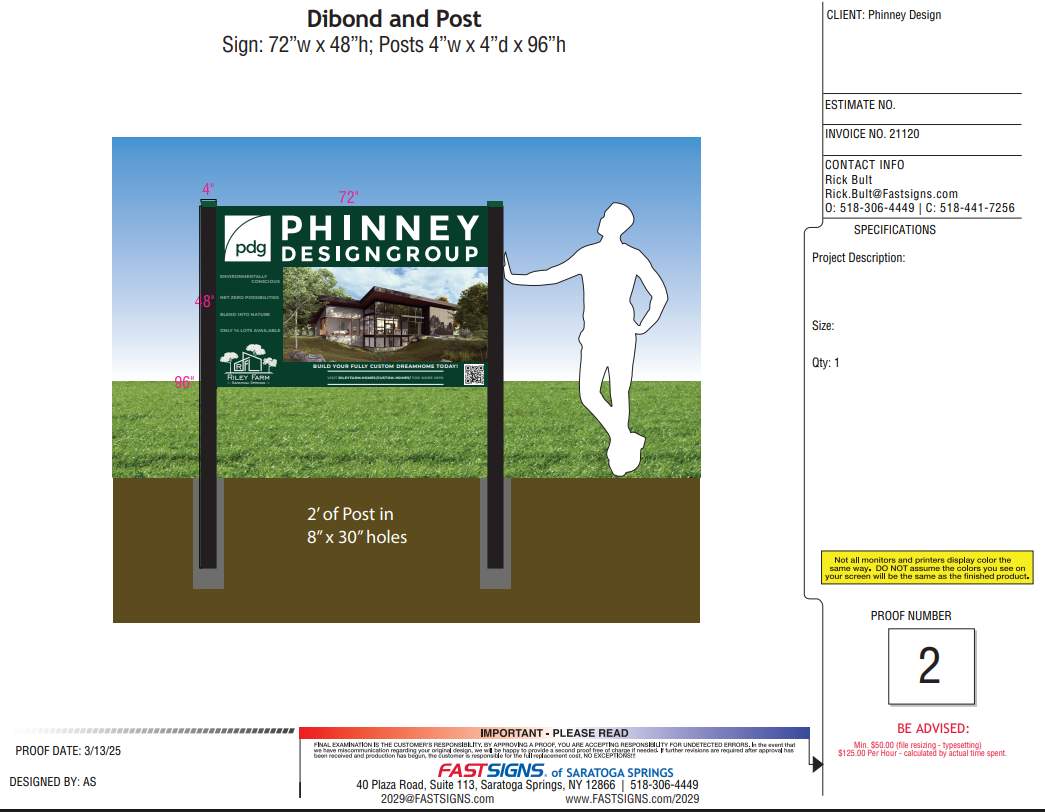 Riley Farms Entrance Sign Installation by FASTSIGNS of Saratoga Springs