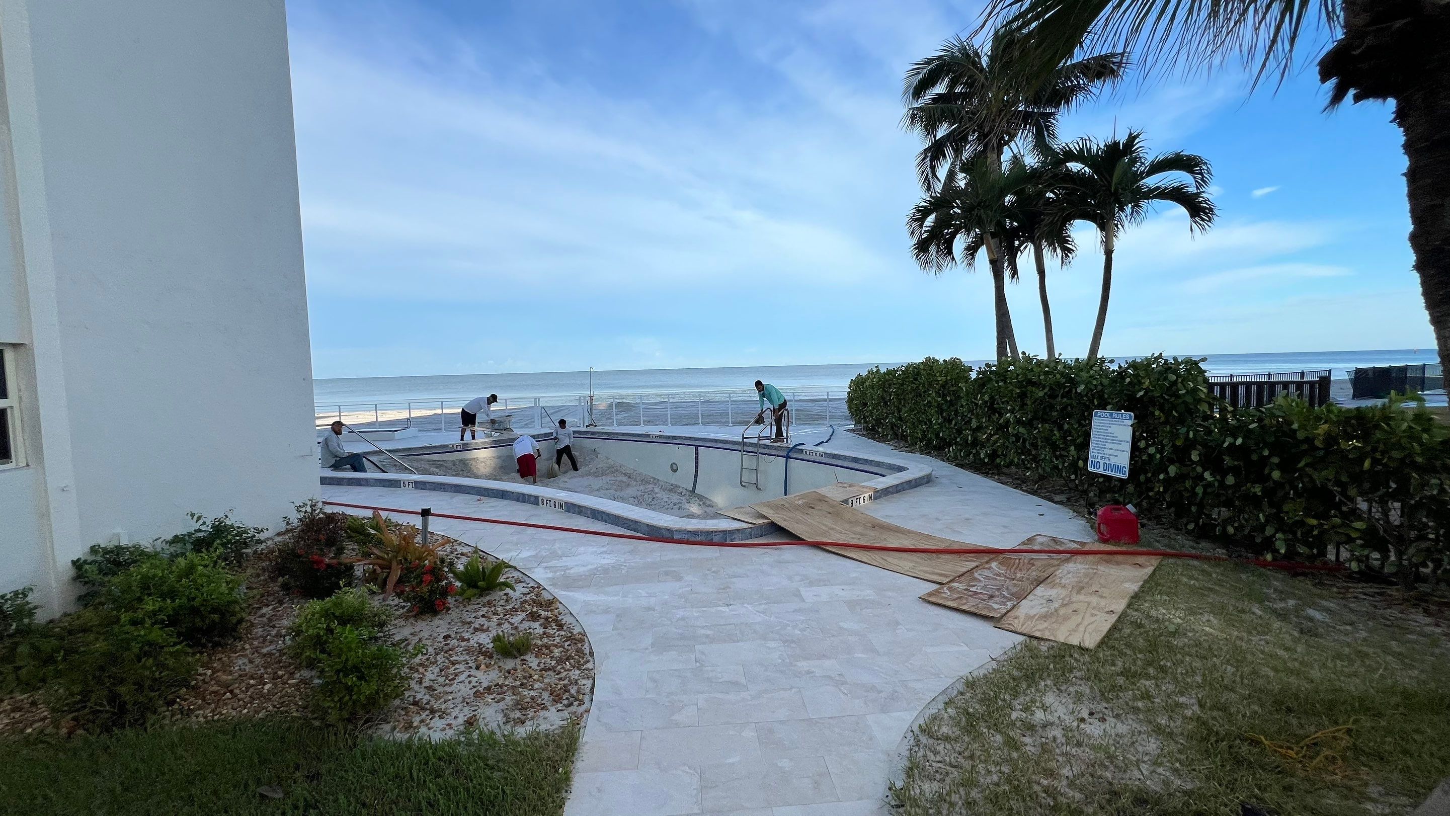Naples Condo Pool Cleanout by APS Power & Water