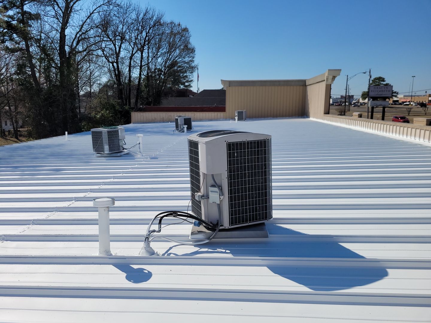 Commercial Metal Restoration System using Aldocoat Coatings by Hostetler Roofing