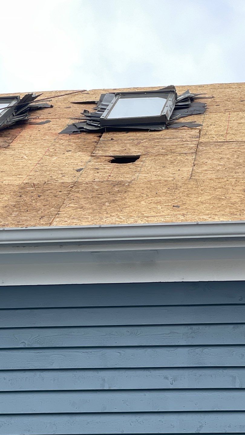 Residential Roofing Installation using GAF Timberline HDZ Williamsburg Slate  by Nitro Roofing and Construction