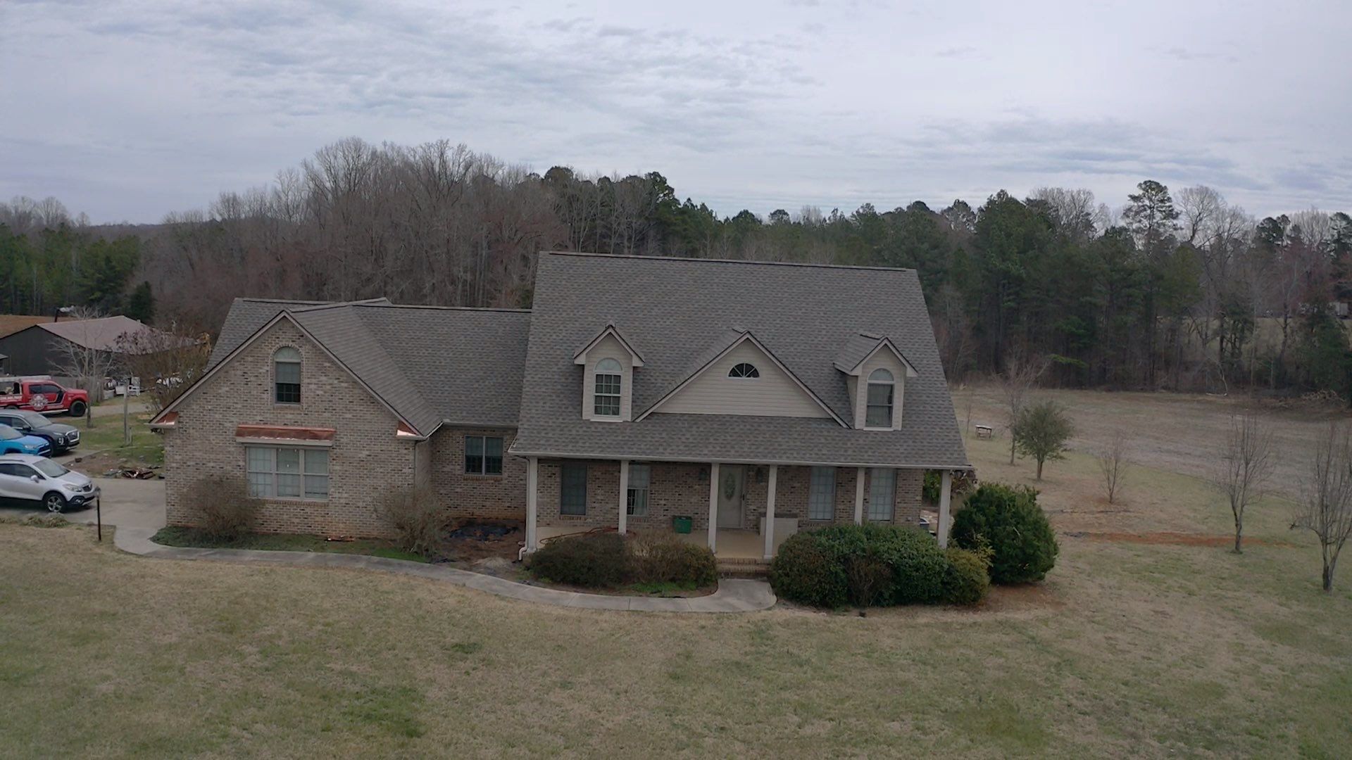 GAF Weathered Wood and Custom Copper by Just In Time Roofing and Restoration
