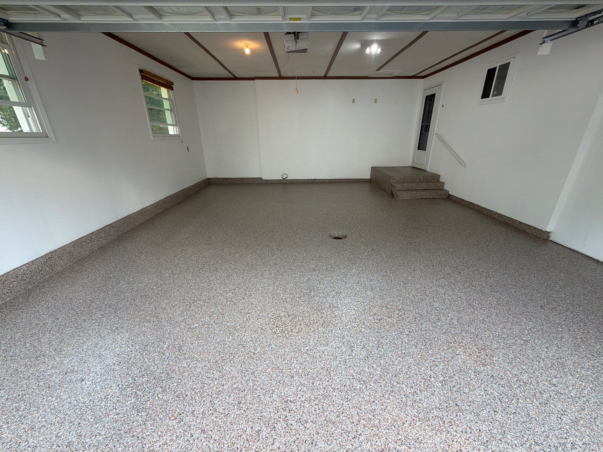 Multi-Colored Epoxy Flake Garage Floor Installation in Fruitport by Gordon Painting