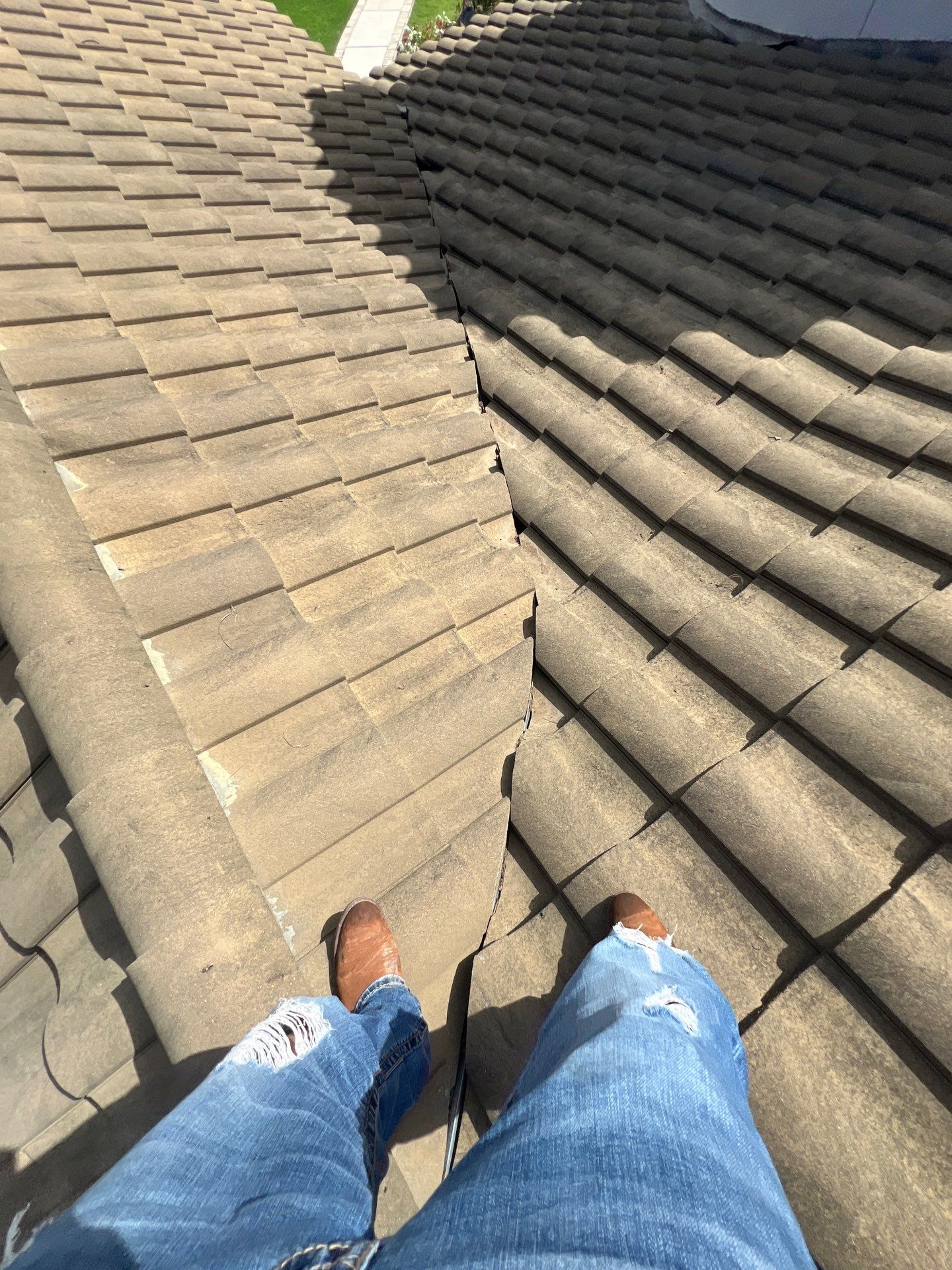 Residential Roofing Repair using tile by Roof Repair Company