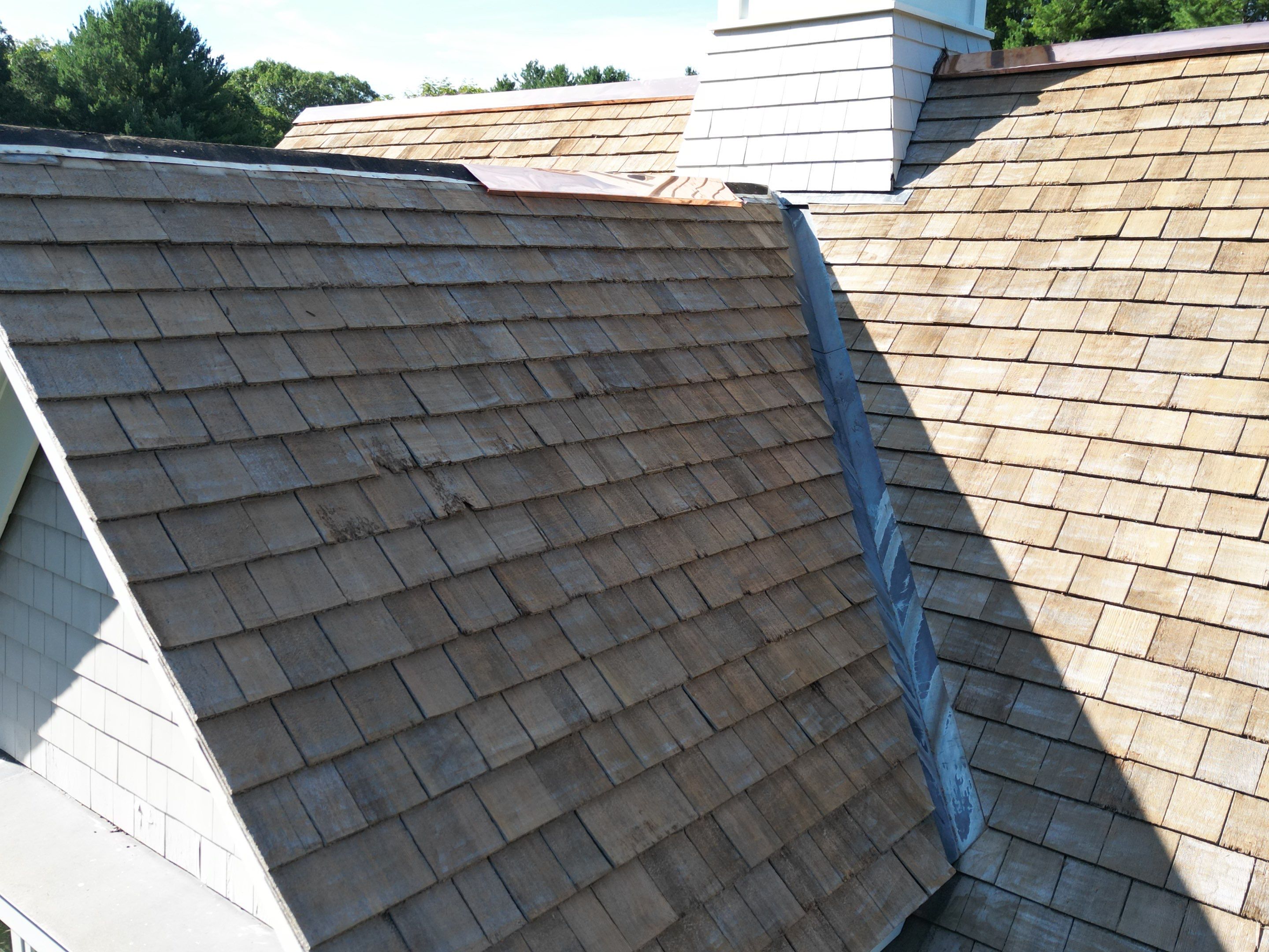 Cedar Shake Roof Restoration by Mighty Dog Roofing of Greater Middlesex County