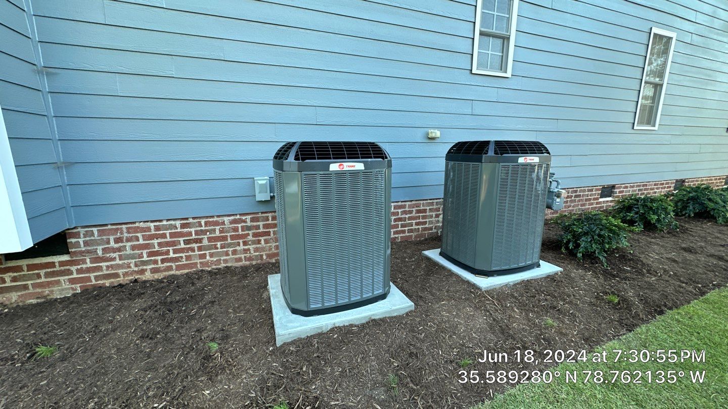 2 Trane XV20i Split System Install by Nick's Mechanical LLC.