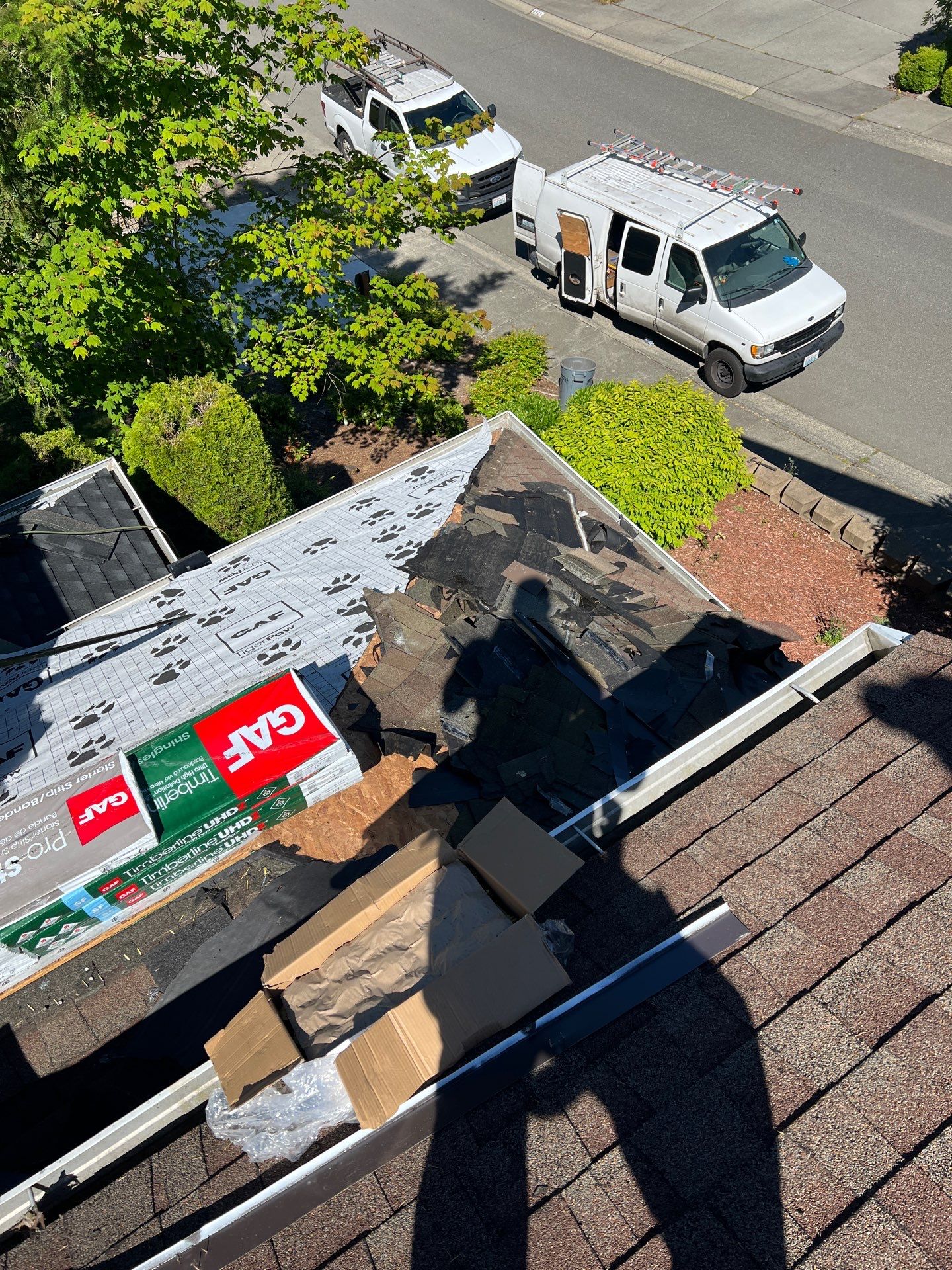 Residential Roofing Installation using GAF UHDZ Shingles by Roofing Formula LLC