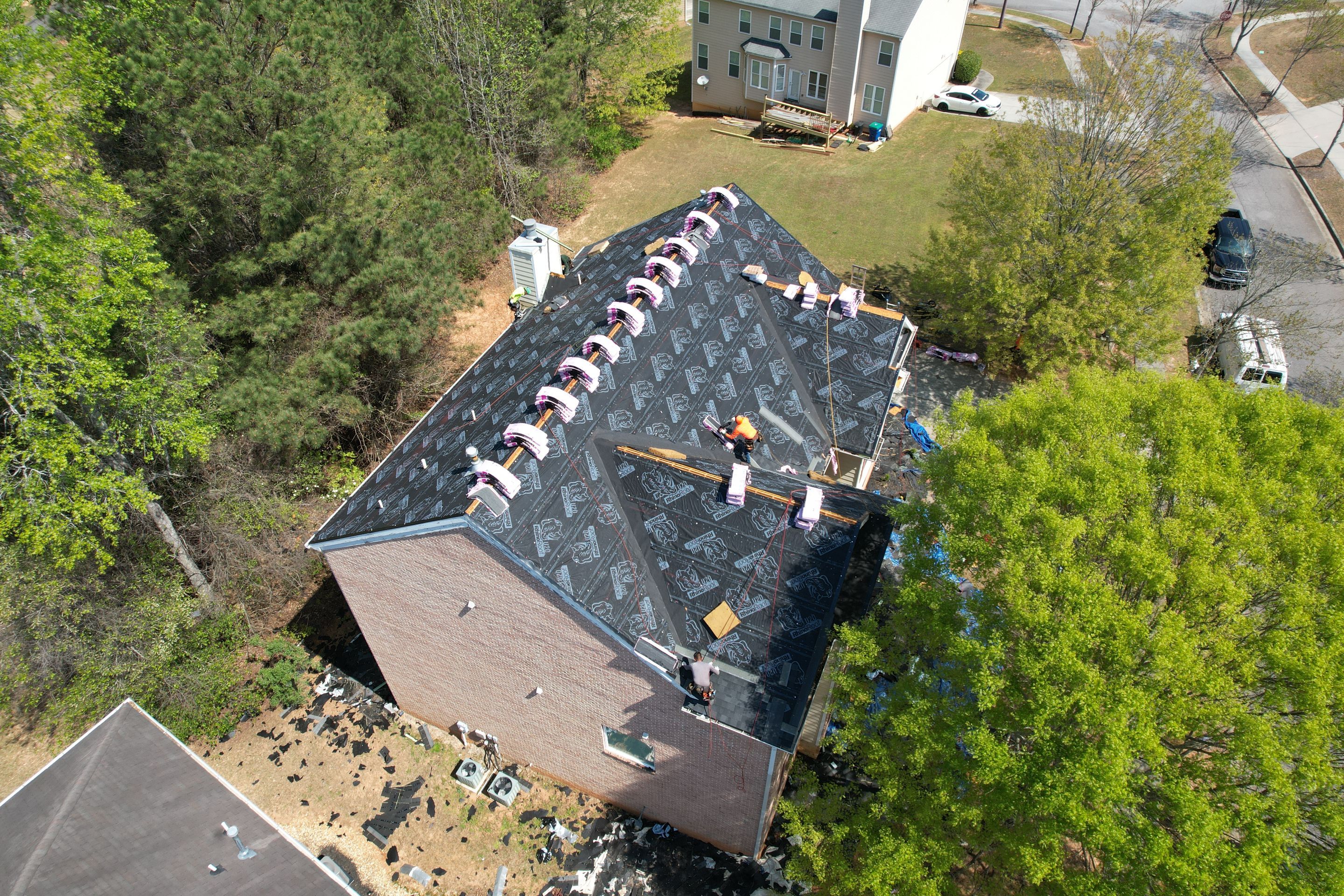 Residential Roofing Installation using Owens Corning Onyx Black by Inspector Roofing and Restoration