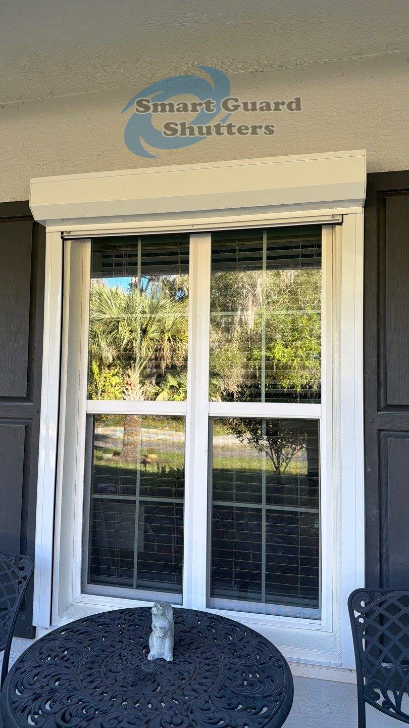 Rolling Shutters in White by Smart Guard Shutters