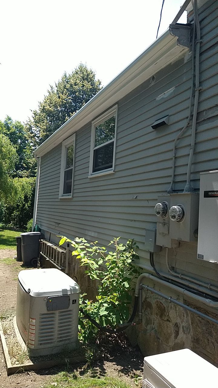 Newport, RI Gutter Installation using 4x5 FiberGlass Gutter by Gutter Pro Enterprises