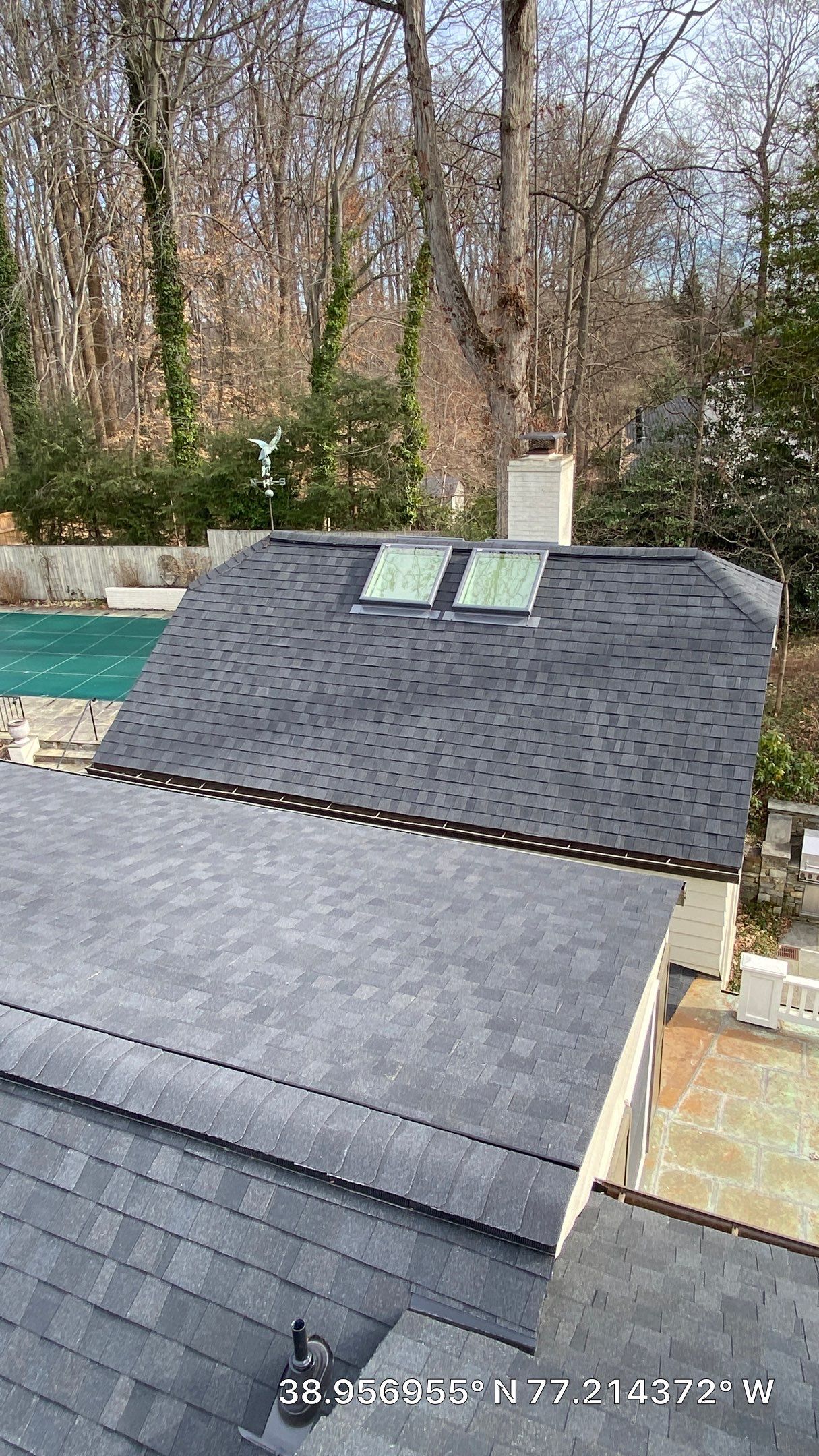 McLean: Certainteed Landmark Pro Designer Shingles in Max Def Charcoal Black by RM Banning, Inc.