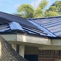 24ga 1" Nail-Strip Dark Bronze  by Total Roofing System The Metal Roof Experts