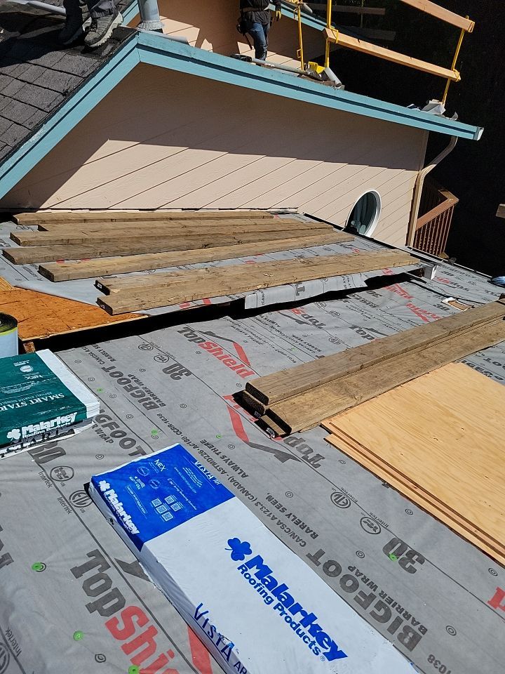 Residential Roofing Installation using Malarkey Highlander with Vented Ridge by Orezona Building & Roofing Company, Inc.