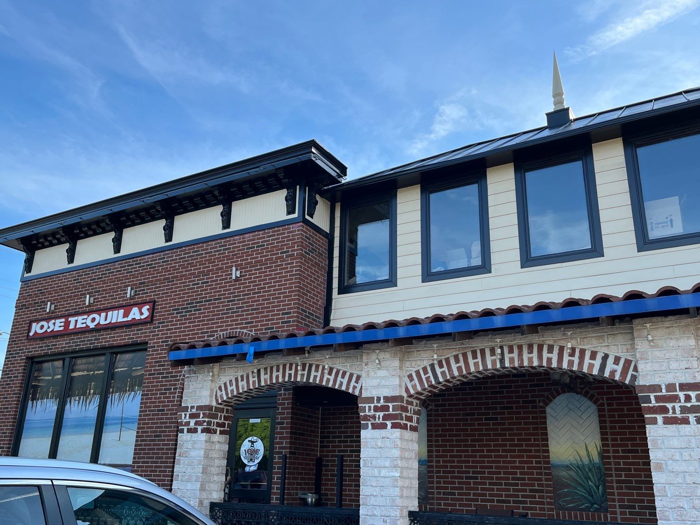 Roof painting, Jose Tequilas Norfolk, VA by AKK Painting LLC