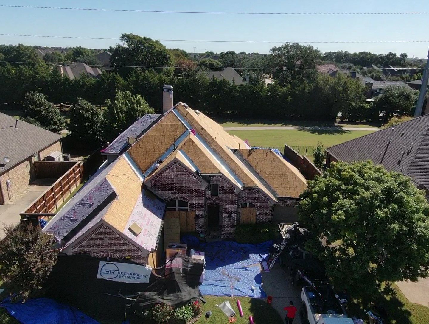Prosper Texas Residential Roof Replacement by Becker Roofing and Exteriors