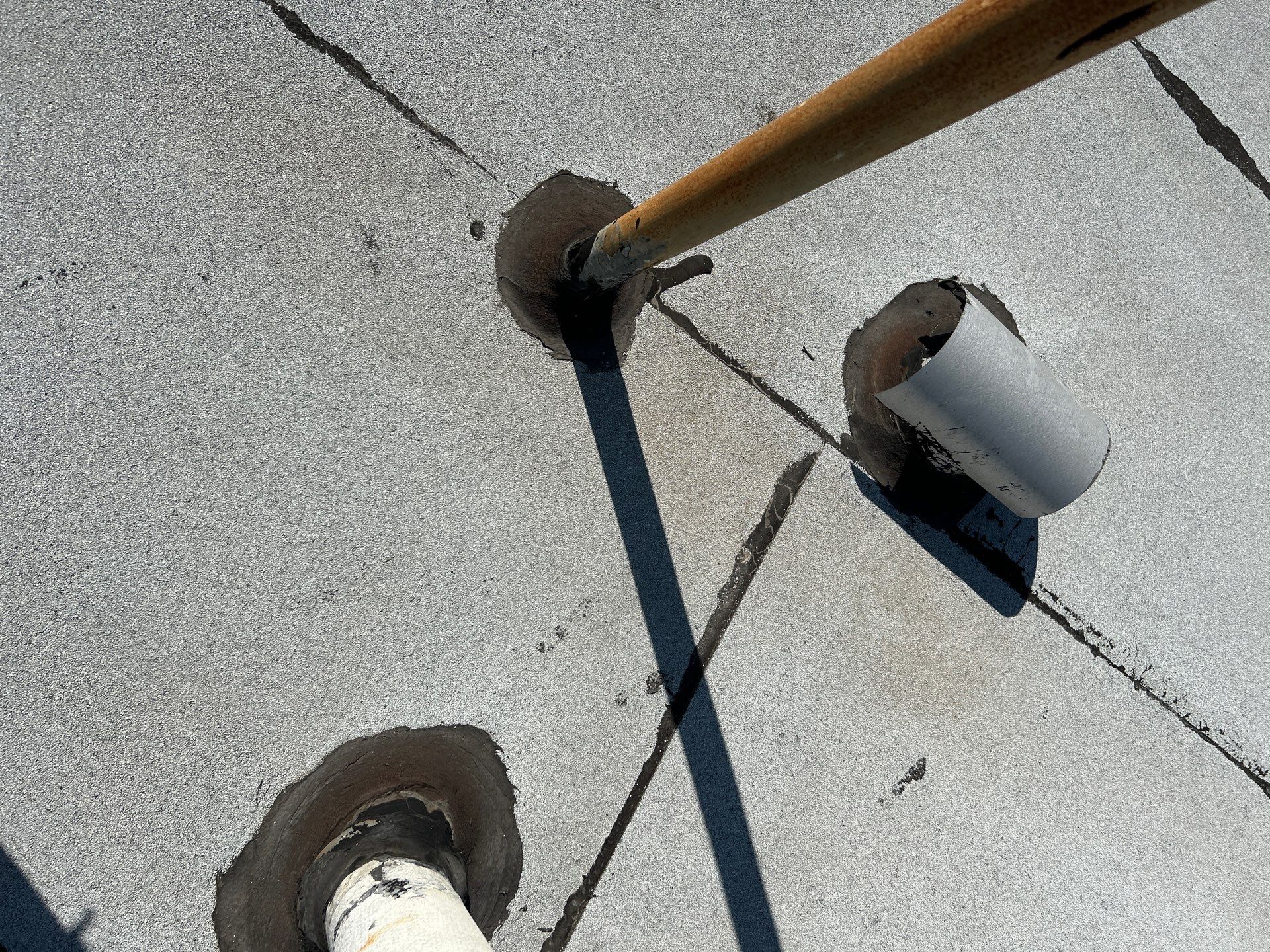 Silicone Membrane Installation using American Standard Coatings Silicone-S by Hull Brothers Roofing