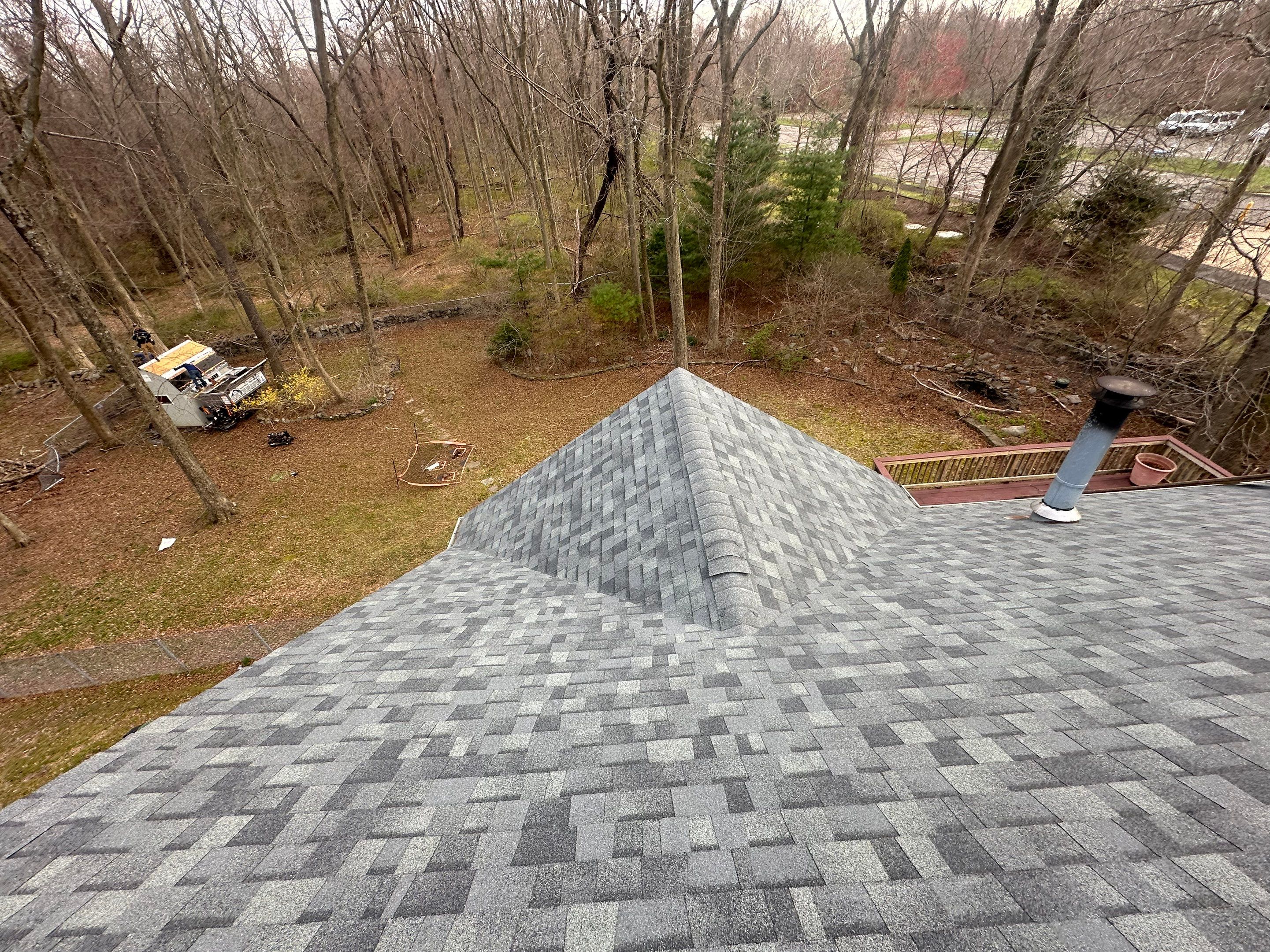 Residential Roofing Installation using Owens Corning TruDefinition Duration AR - Estate Gray & New Harvey Windows by A Plus Exterior