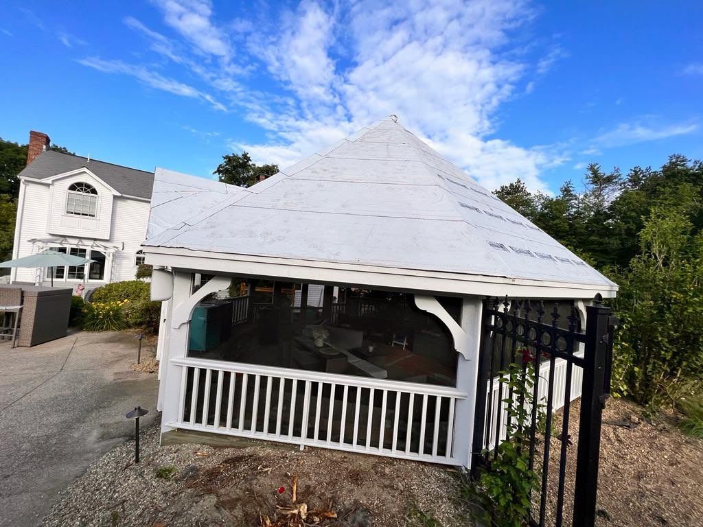 Standing Seam Black Metal Roof- Gazebo by Loyalty Exterior Solutions 