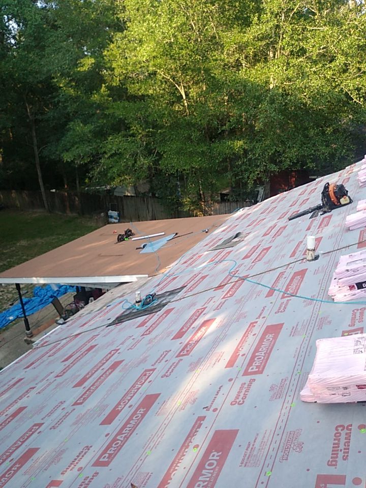 Residential Roofing Installation using Roof Replacement by American Roofing & Construction LLC