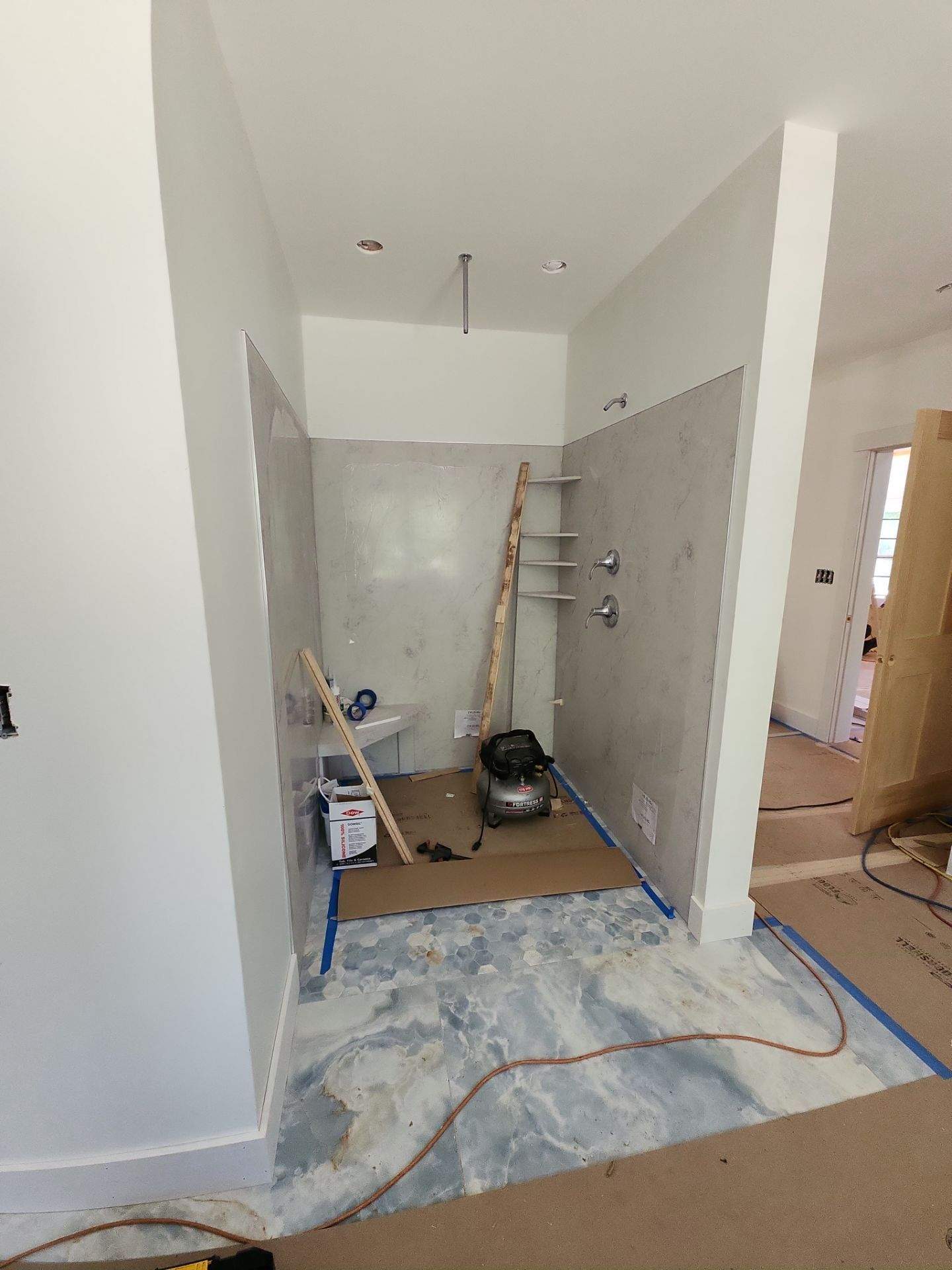 Frameless Showers and Custom Bathroom Mirror by Cheshire Glass Company