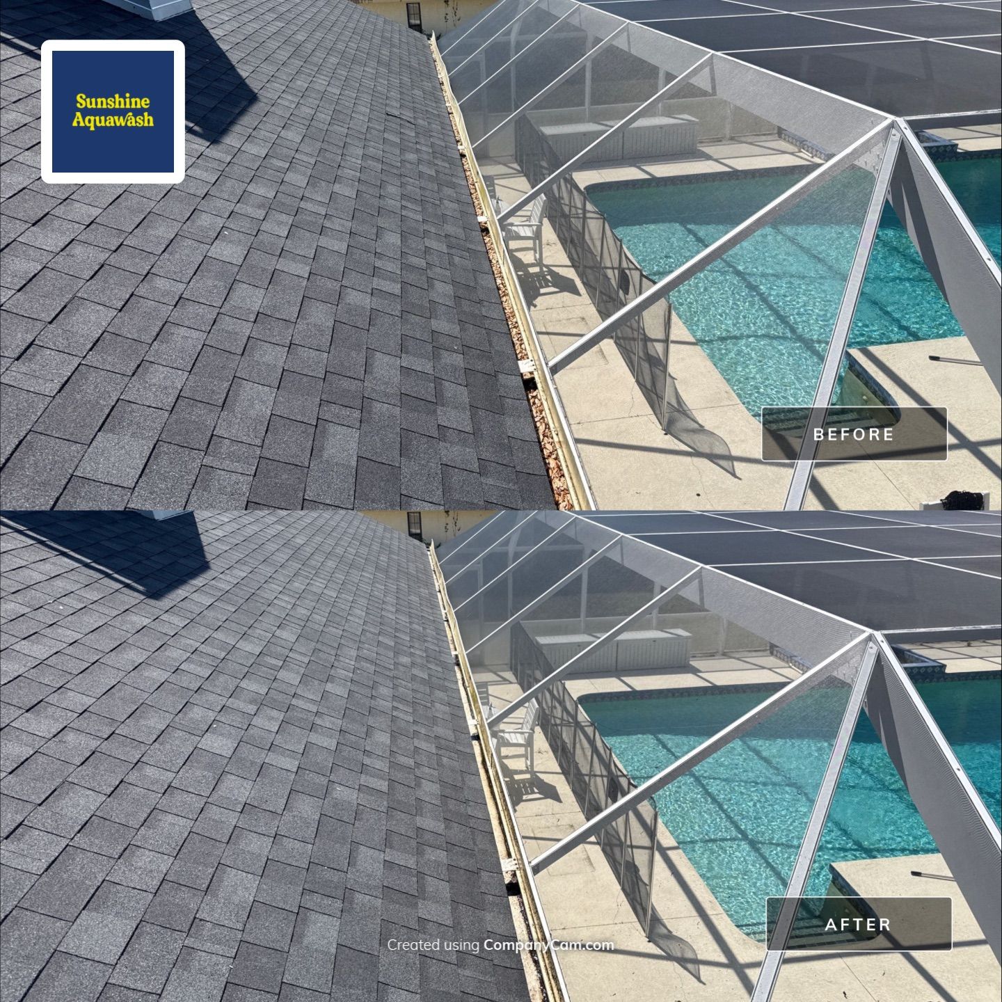 Gutter Clean-Out & Guard Maintenance – Debris & Pollen Buildup Removal by Sunshine AquaWash