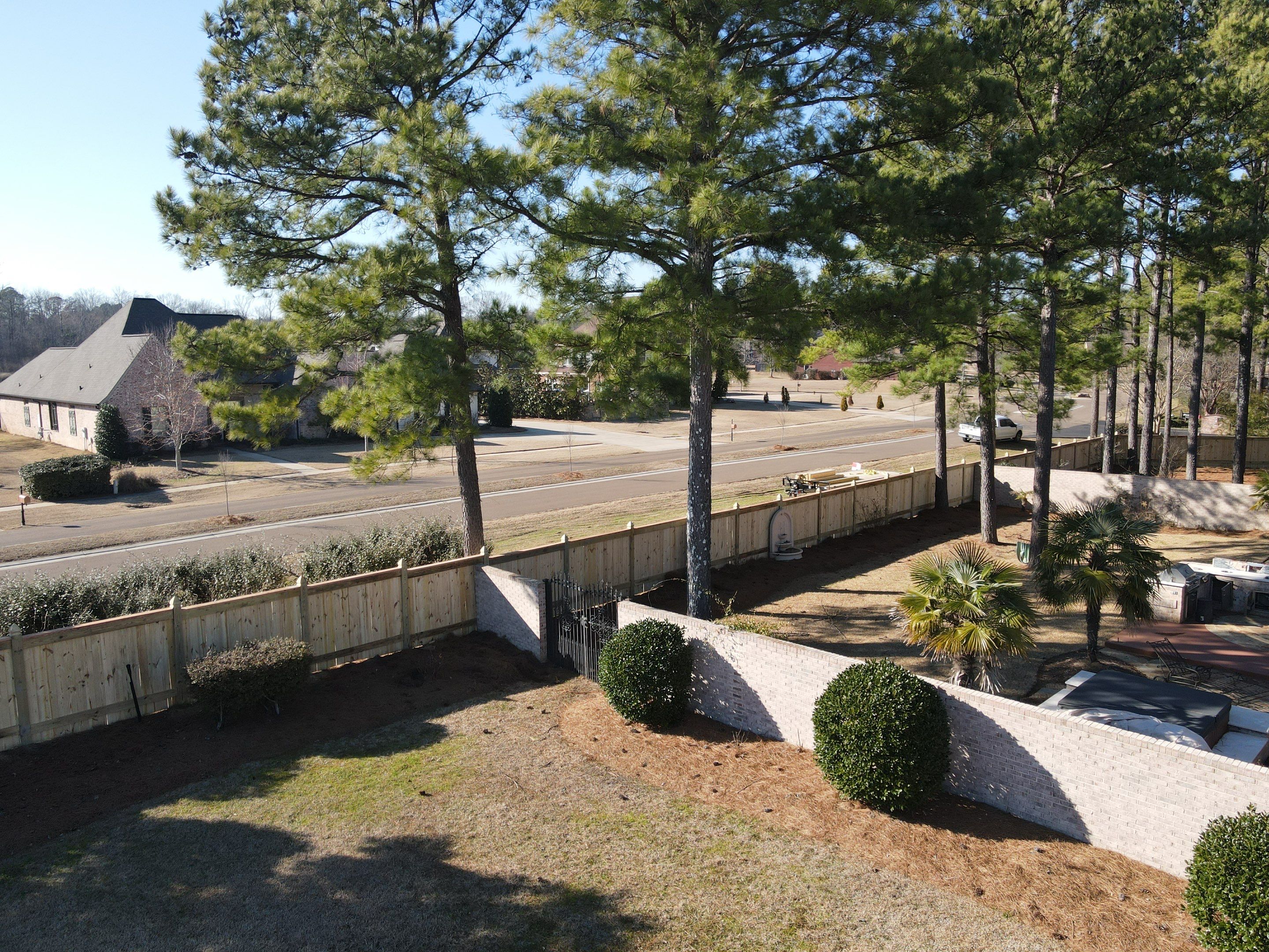 6ft Treated Pine Good Neighbor Fence French Gothic Posts by Roberson Construction LLC