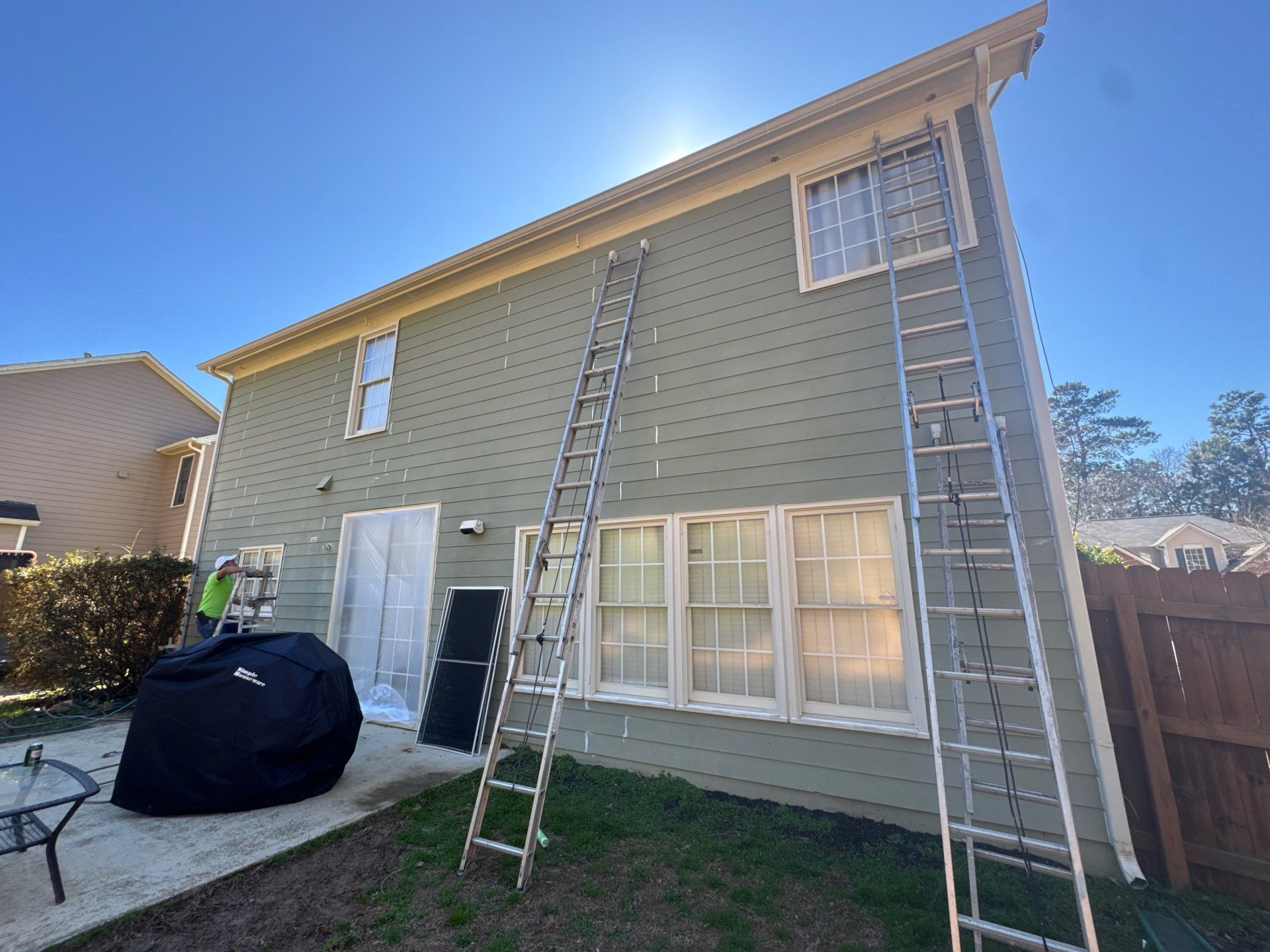 Two-Story Exterior Painting and Trim Refresh in Kennesaw, Georgia by Swift Home Renovations