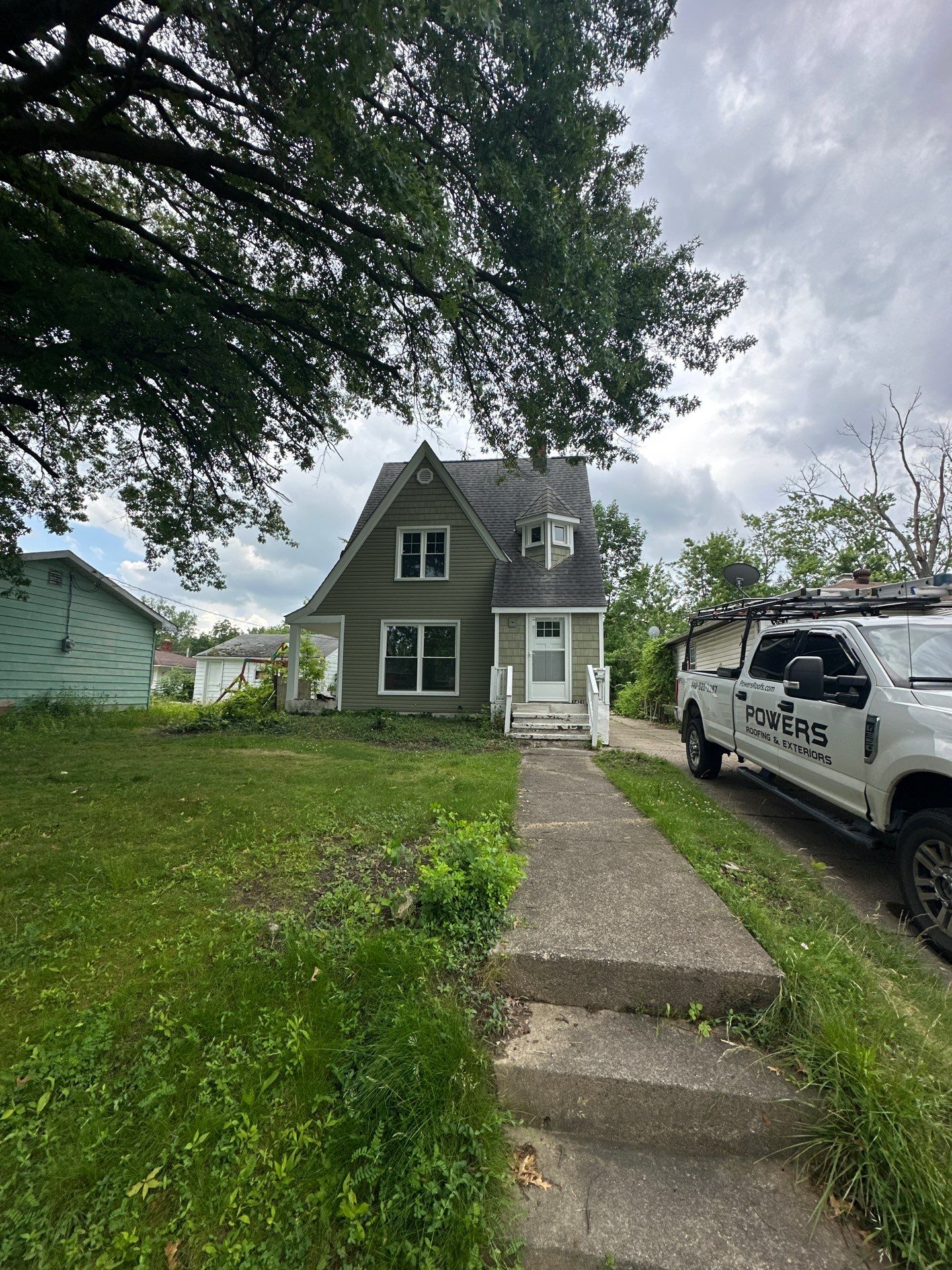 Project in Cleveland by Powers Roofing and Exteriors
