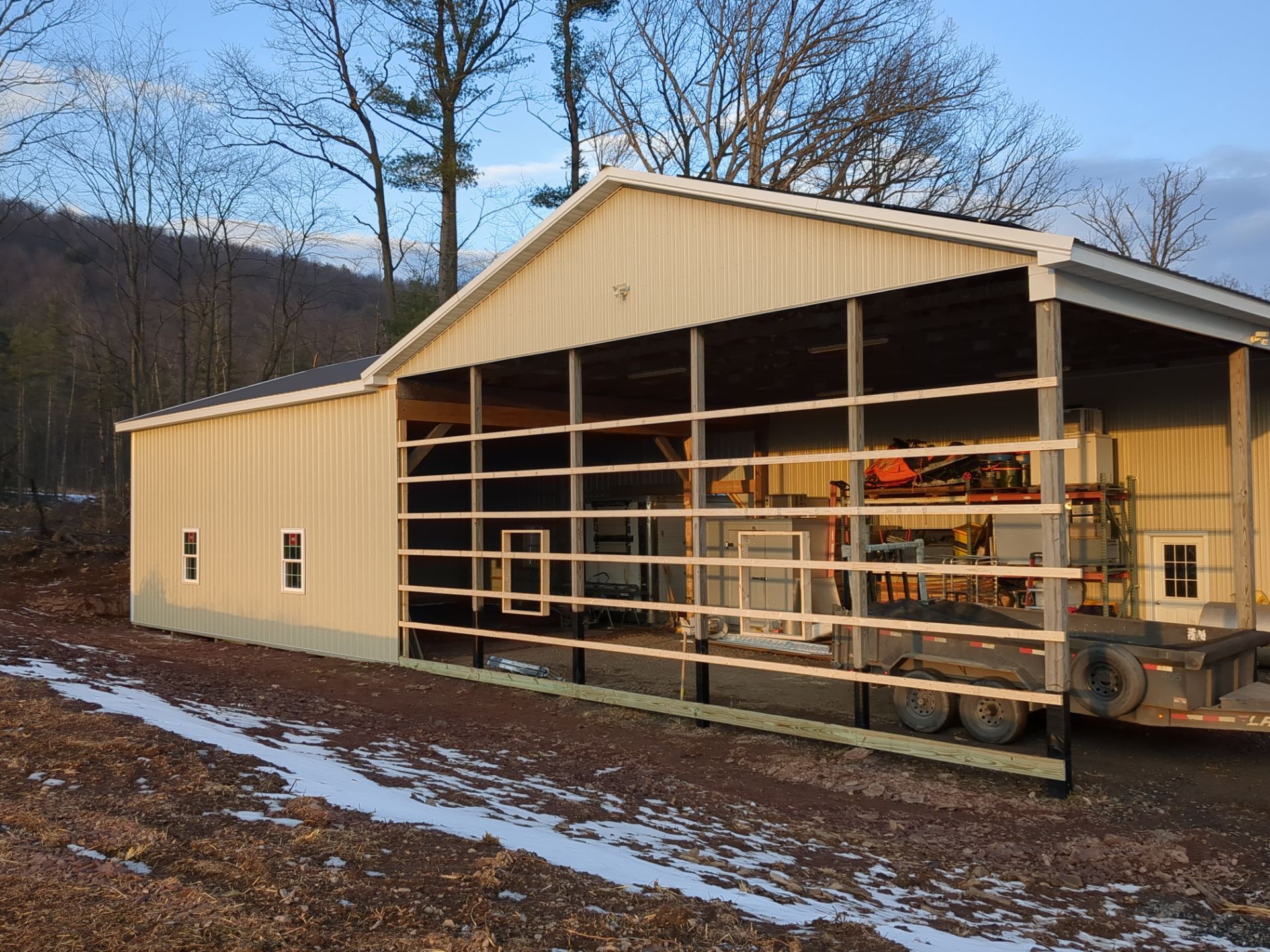 Pole Barn addittion by Esh Builders