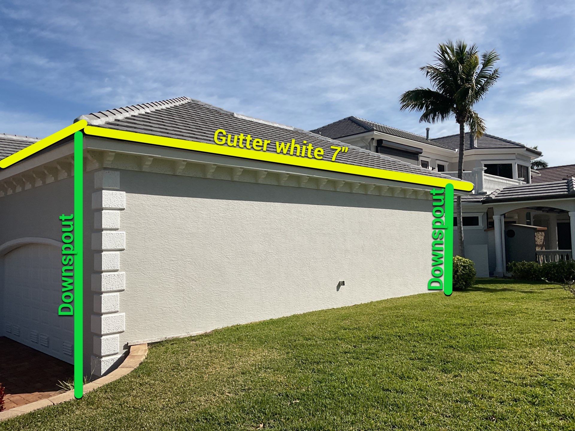 7-Inch Seamless Gutters for Heavy Rainfall in Cape Coral FL by Gutter Professors