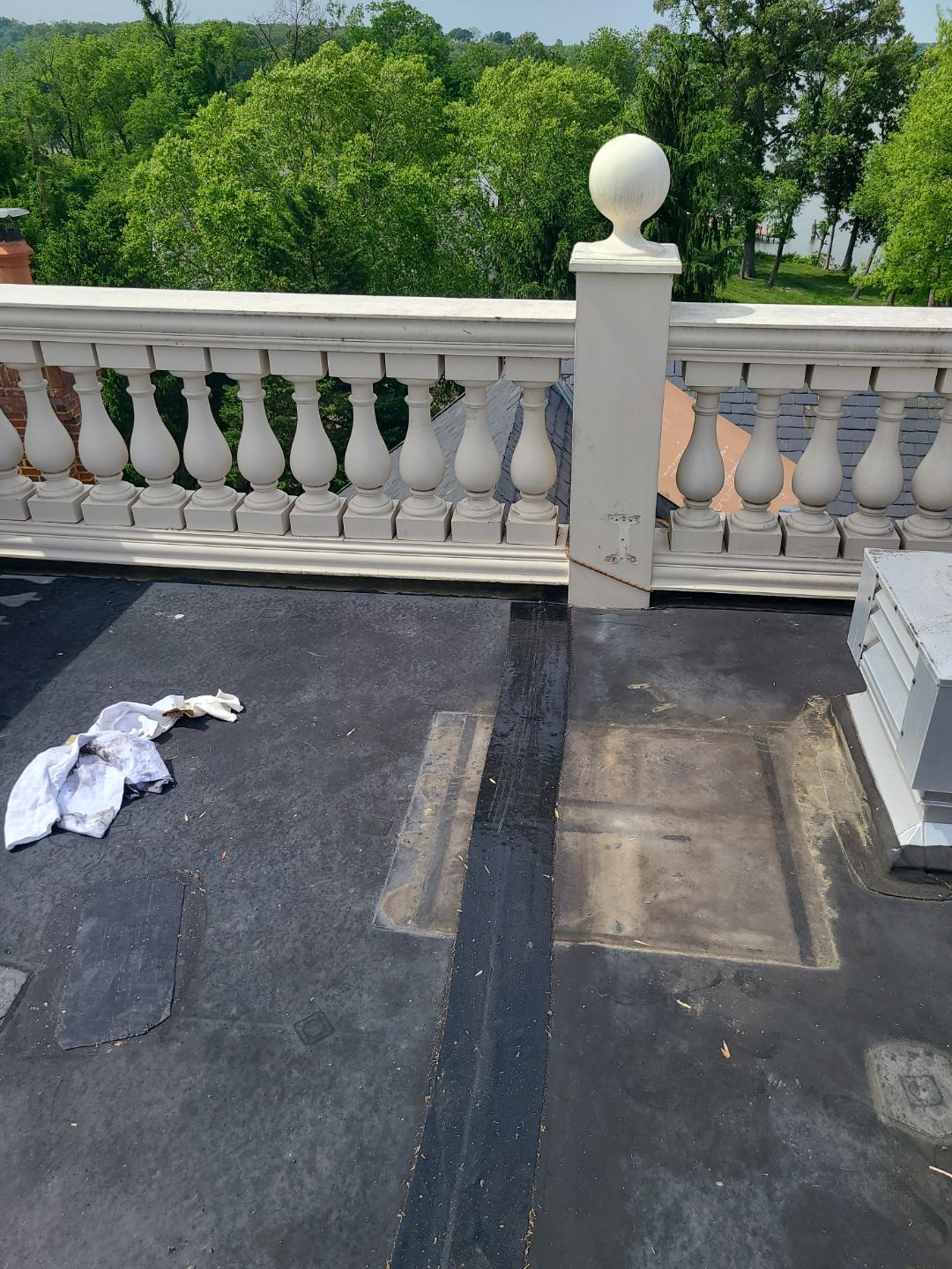 Lorton: EPDM Flat Roof with Partial Slate Replacement by RM Banning, Inc.