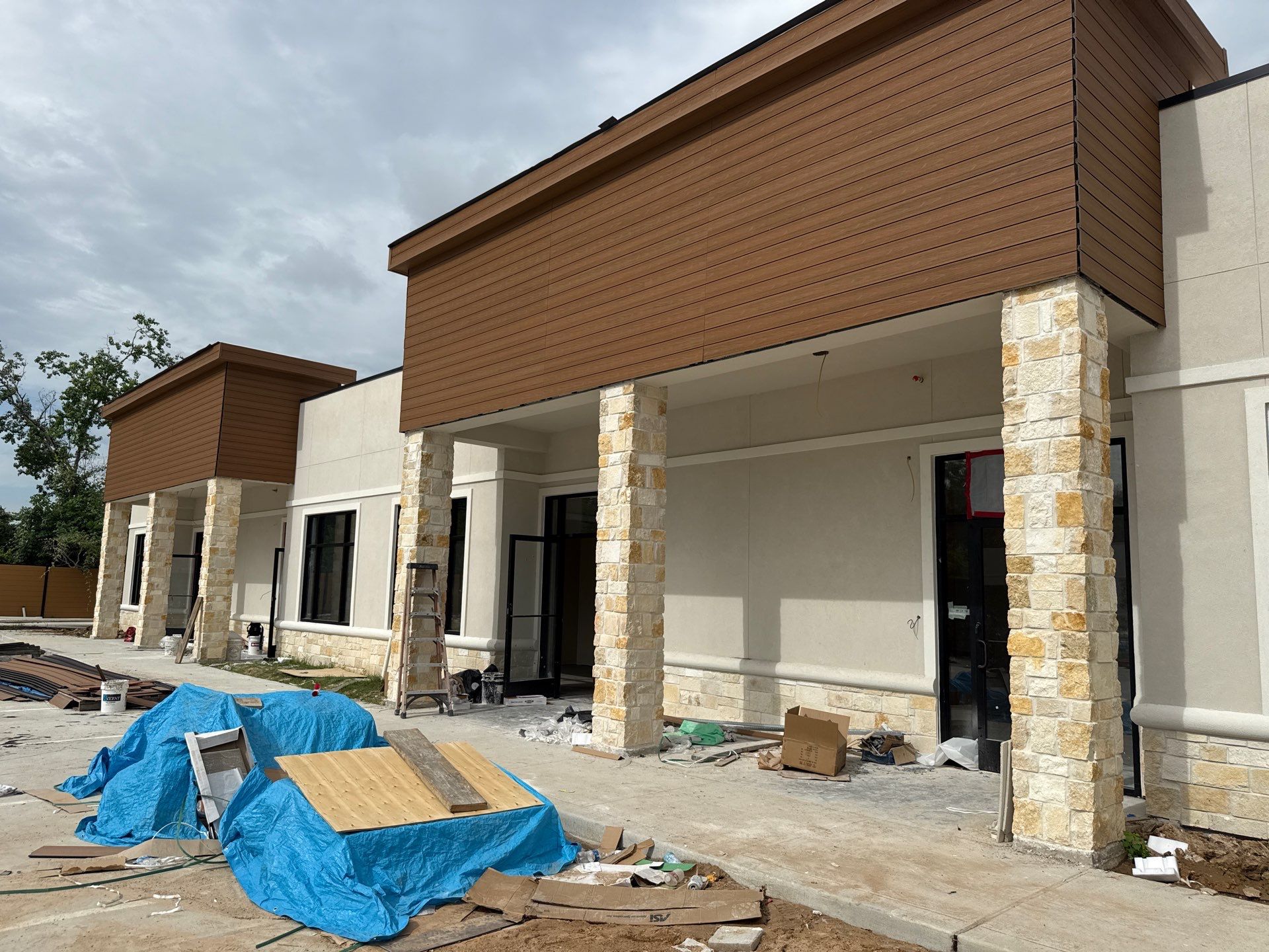 Cypress Commercial Blend: Stucco and Thin Stone by Apex by Apex Conventional Stucco Llc