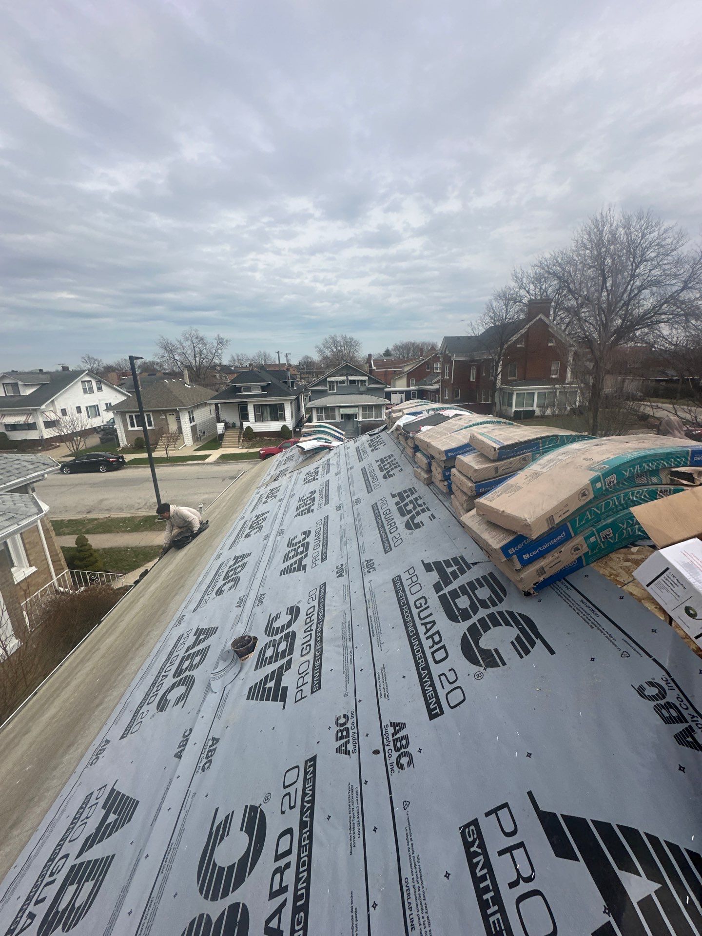 Roof Replacement using Cobblestone Gray by Just Brilliant Restoration JBR