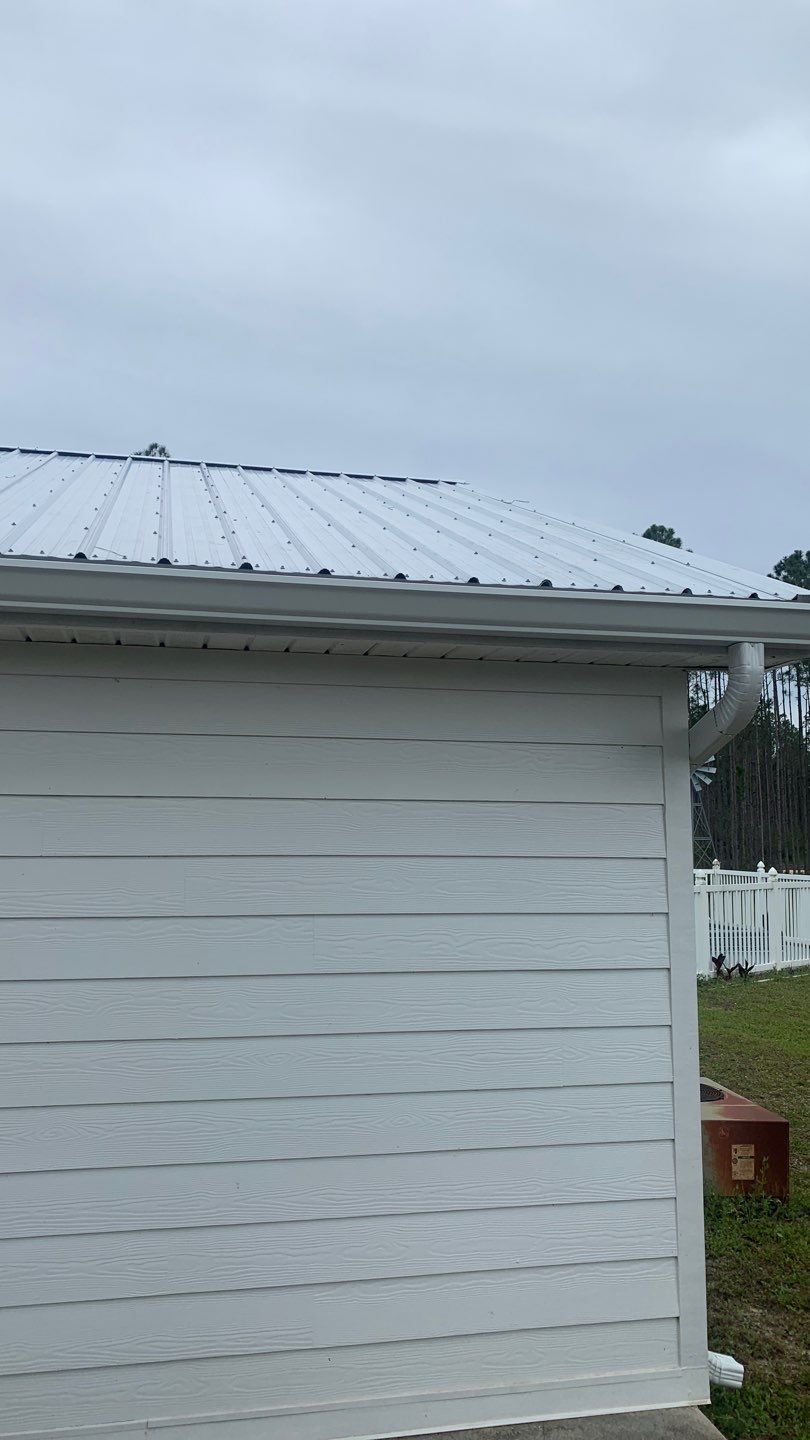Gutter Installation Using White K-Style Gutters by Gutter Professors