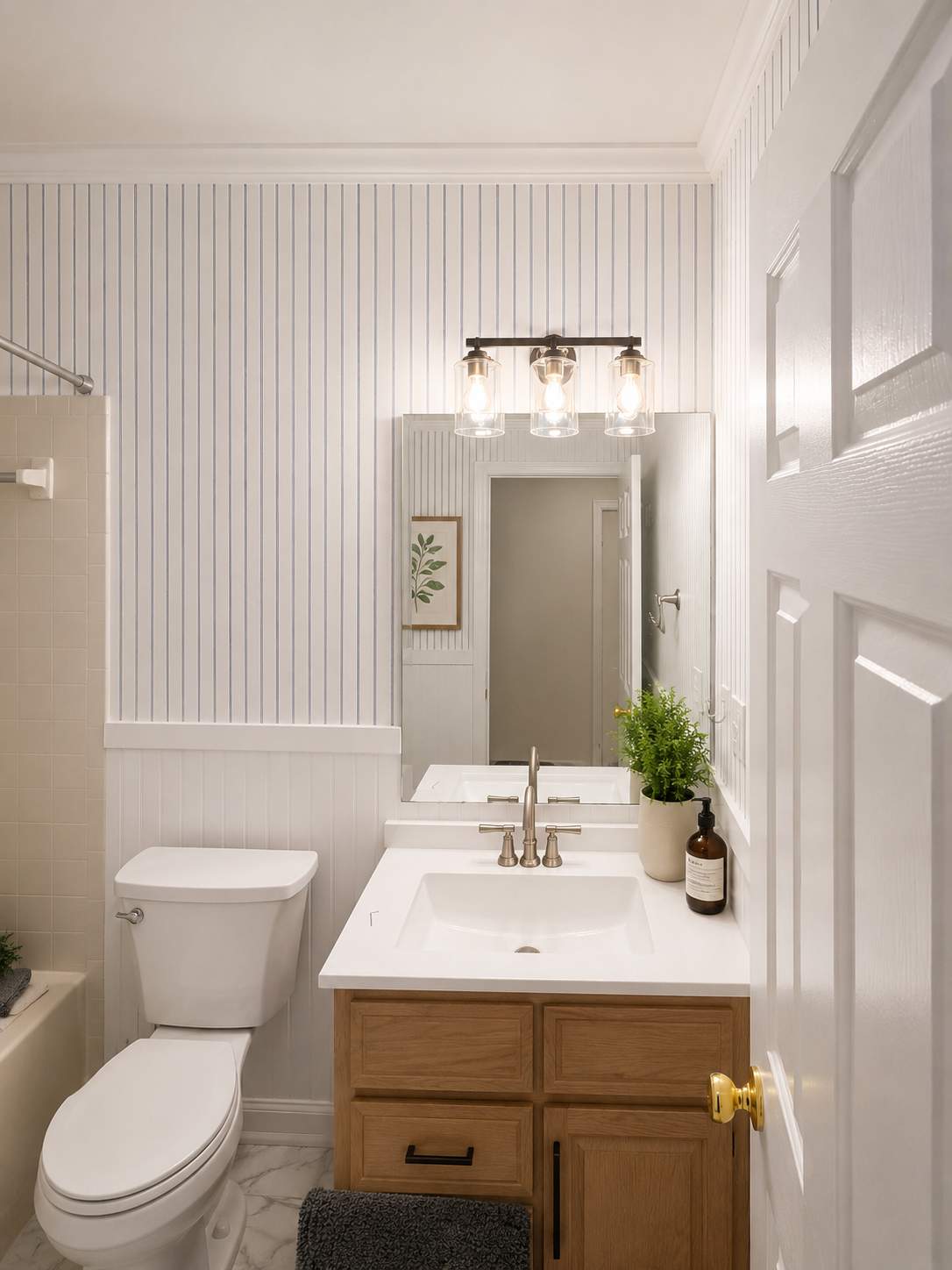 Classic Bathroom Wall Refresh - Annapolis, MD