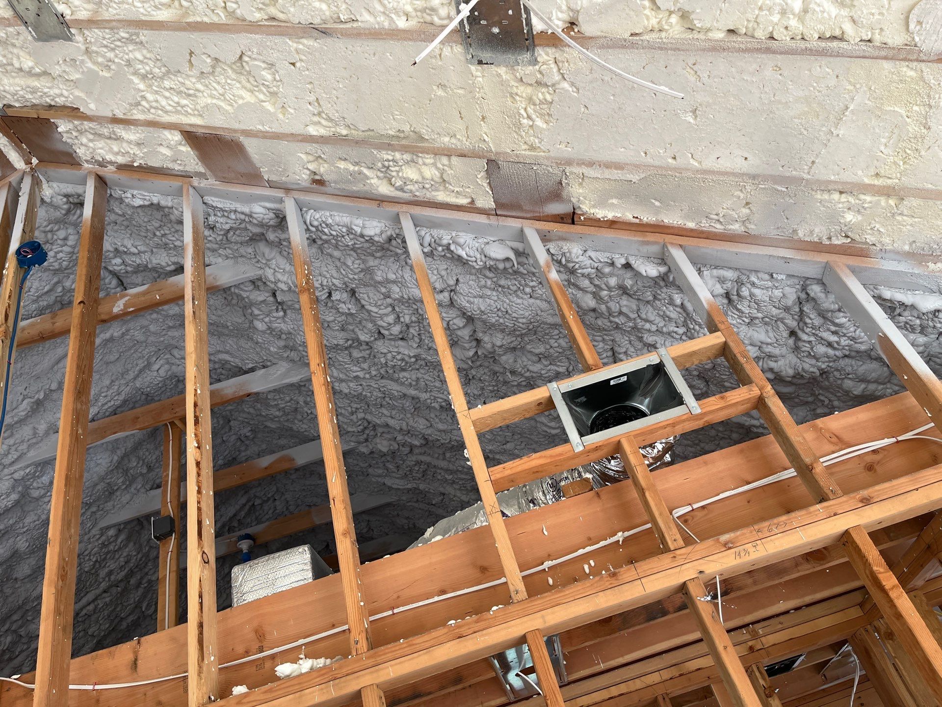 New Home Construction using open cell spray foam by NYS Foam & Energy