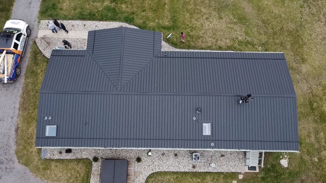 Exposed Fastener Metal Roof Replacement – Columbia City, Indiana by 4Ever Metal Roofing