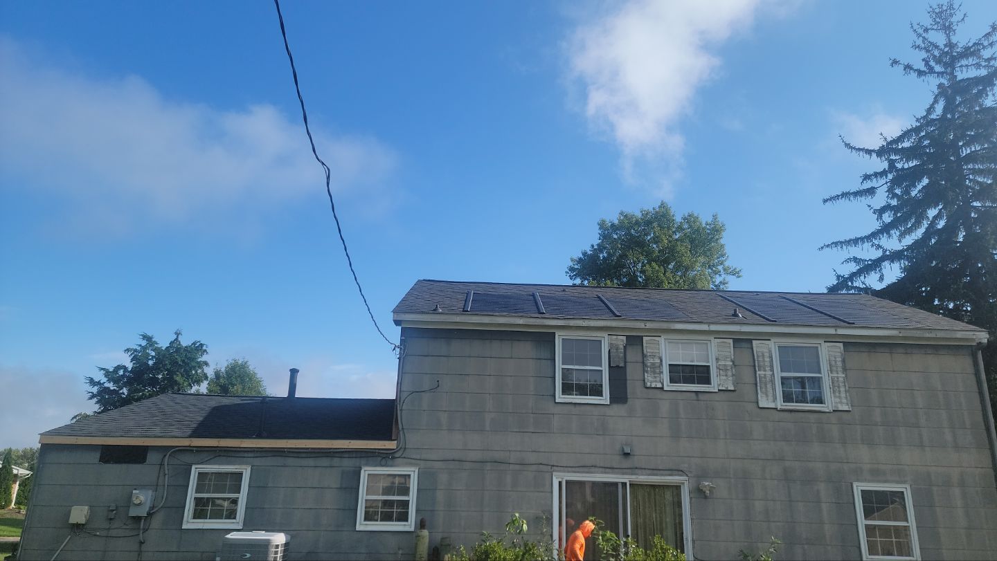 Roof and Solar Installation using GAF Timberline Solar HDZ by ExteriorPros