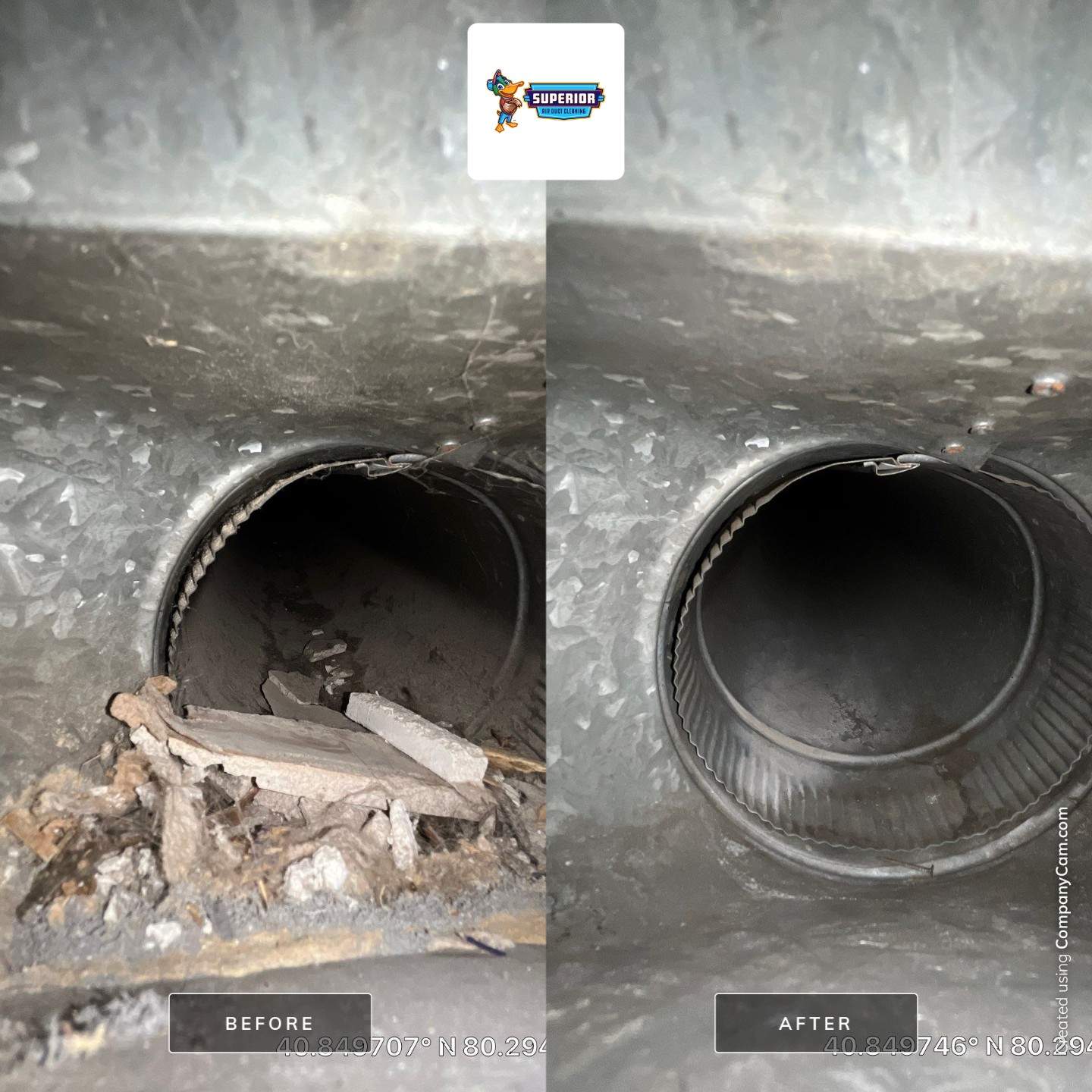 Air Duct Cleaning With a Vacuum Truck in Ellwood City, PA by Superior Air Duct Cleaning