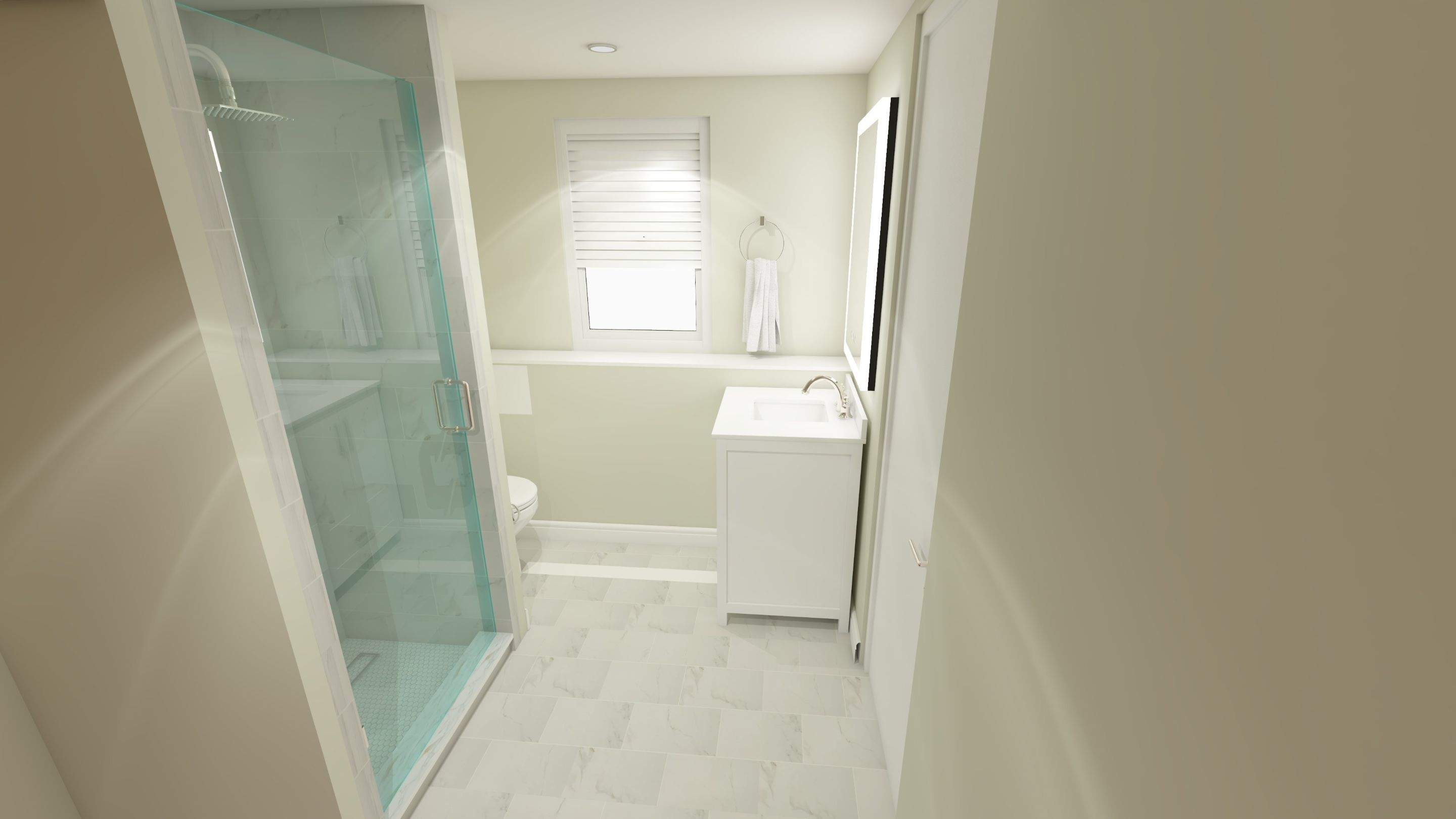 Bathroom Remodel using Tile by Home Concepts Construction