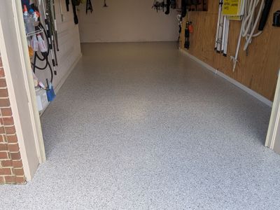 Garage Floor Coating using Coyote