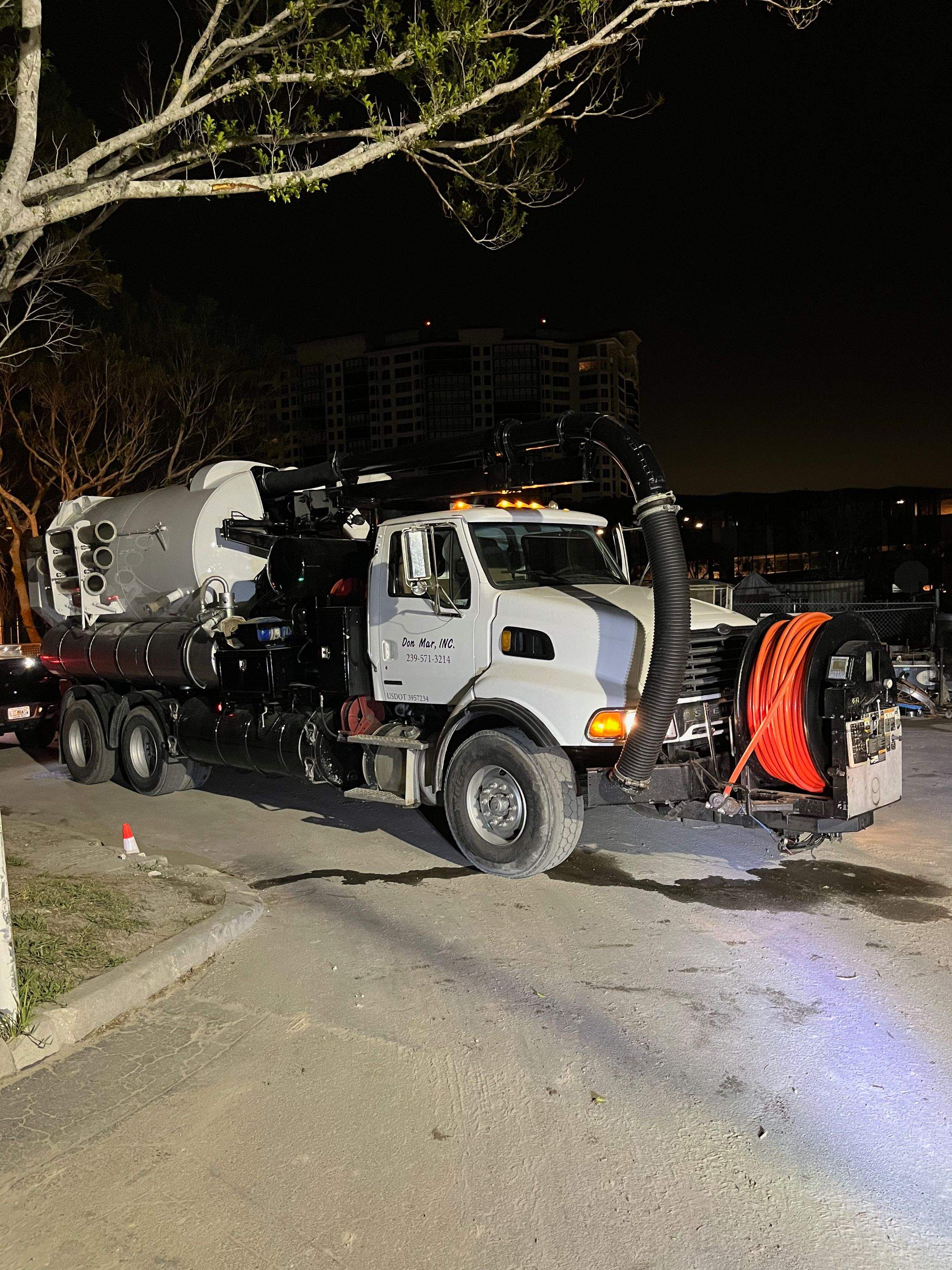 Ritz-Carlton S. Pool Deck & S. Service Rd Drain Cleaning by APS Power & Water