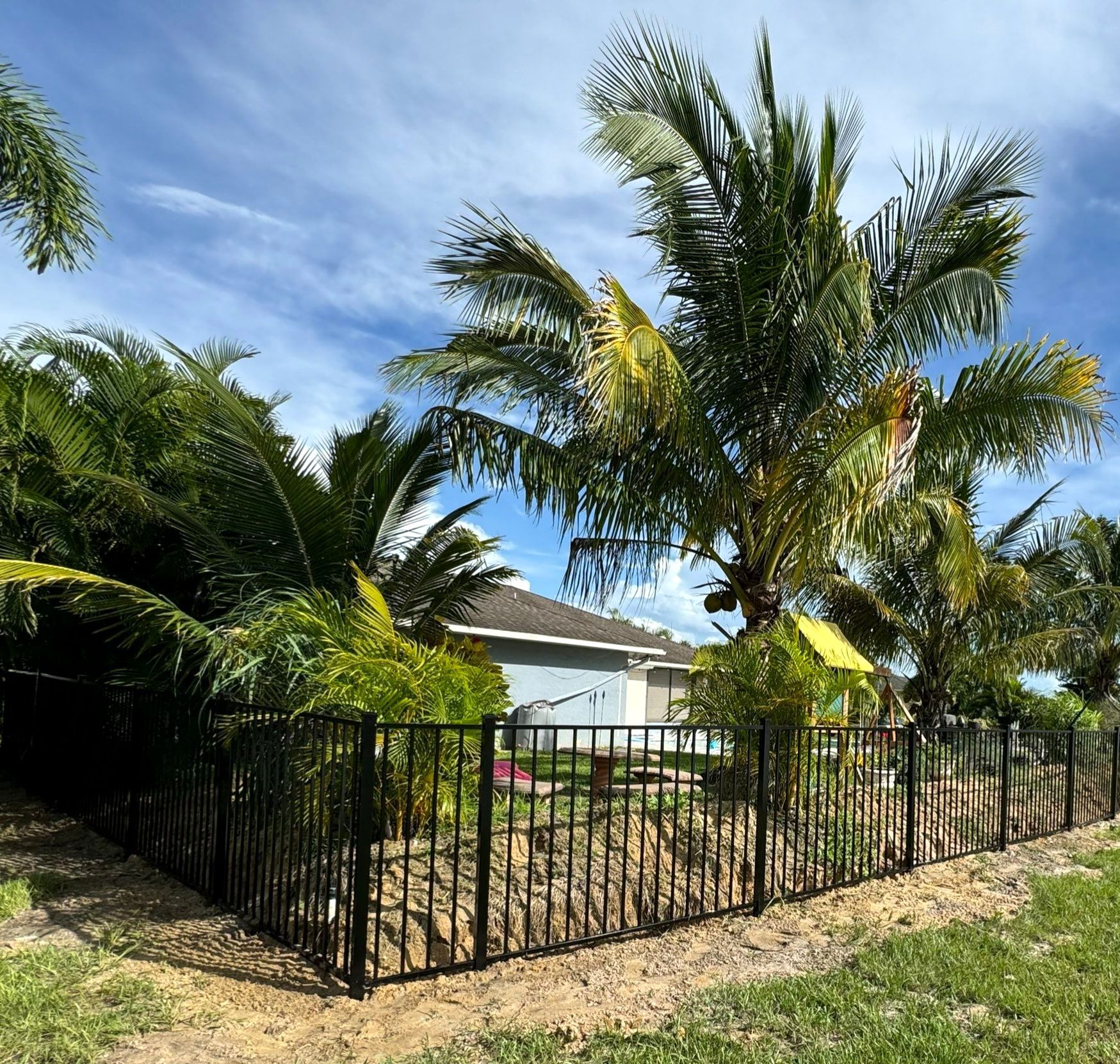 Aluminum Fence Installation using 3 Rail Aluminum Fence by Asap fence and gates, LLC