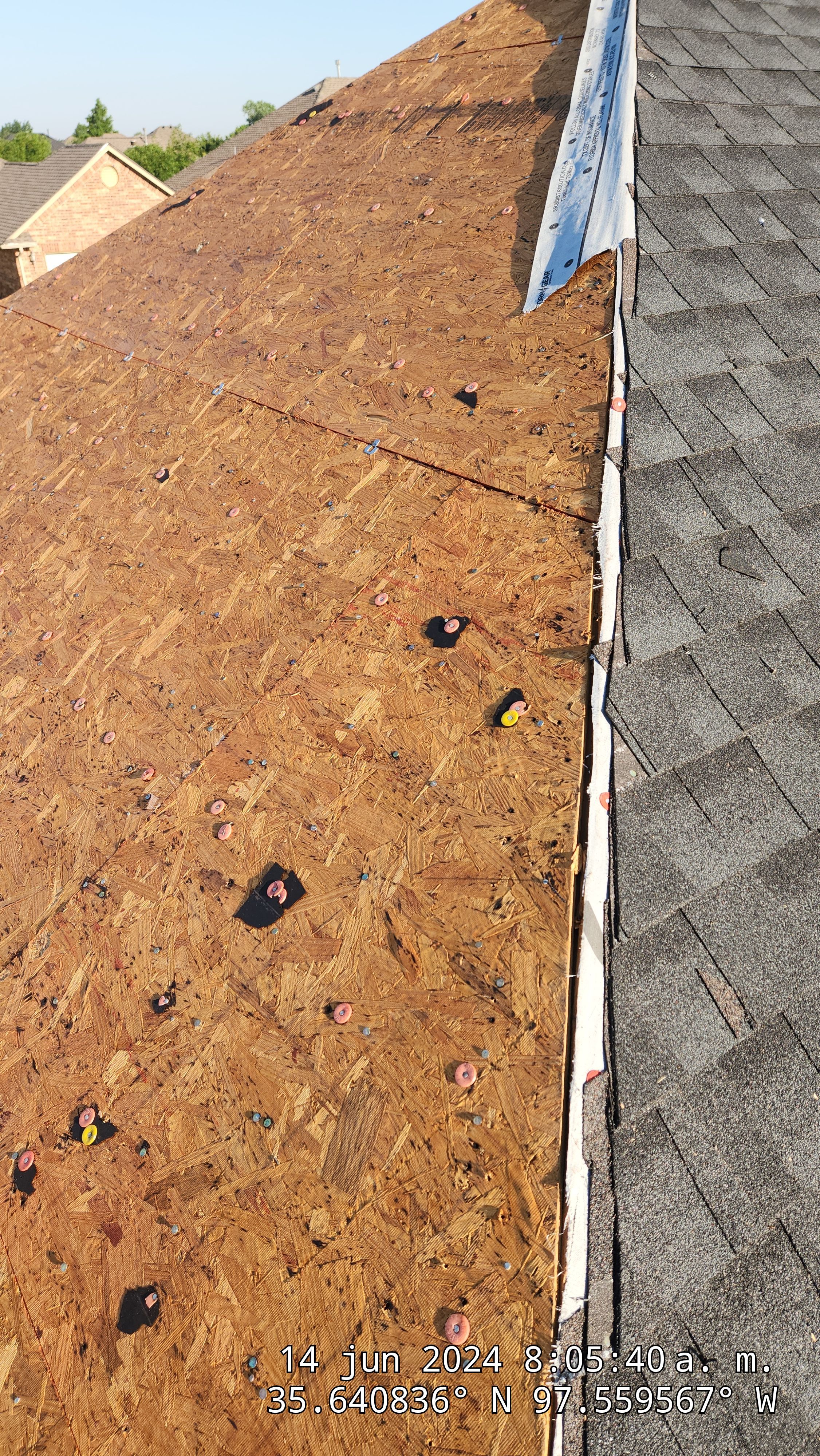 Reroof using GAF HDZ in Charcoal by Castillo Roofing