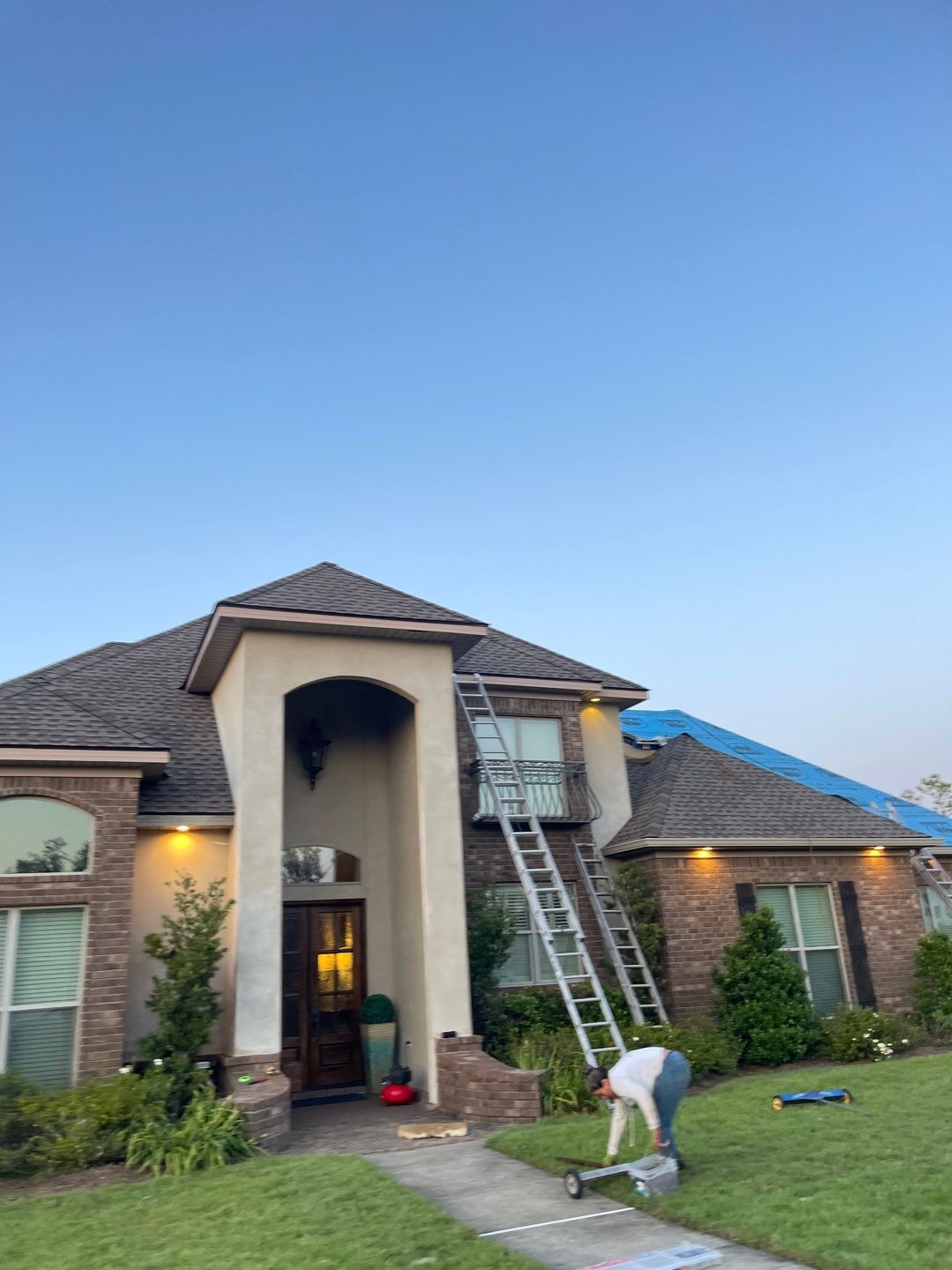 Residential Roofing Installation using Roof Replacement by American Roofing & Construction LLC